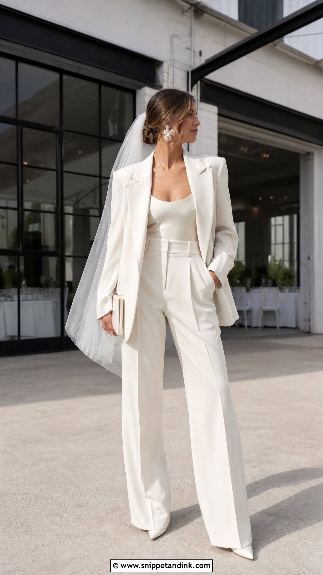 Oversized Wedding Suit - Snippet and Ink - 25 Suit Wedding Dress Ideas