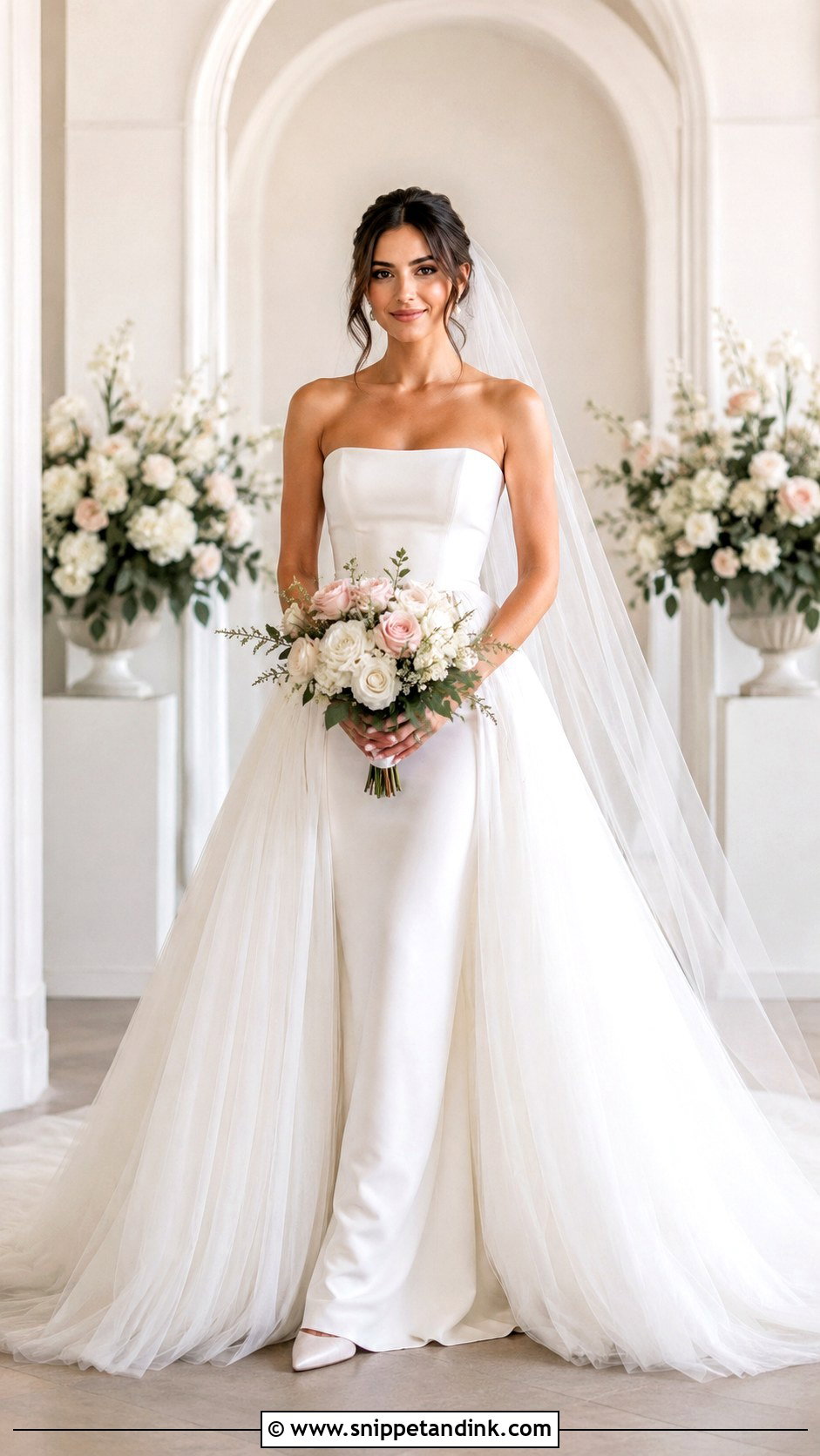 Overskirt Train Wedding Dress - Snippet and Ink - 25 Wedding Dress Train Ideas