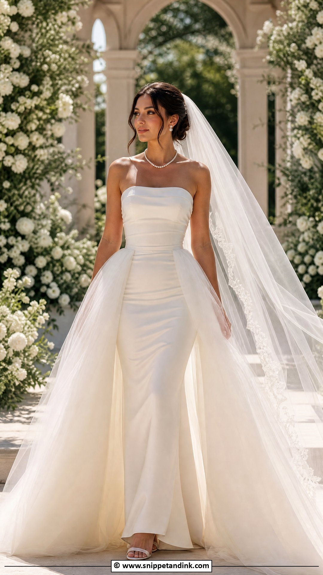 Overskirt Wedding Dress - Snippet and Ink - 35 Dream Wedding Dresses