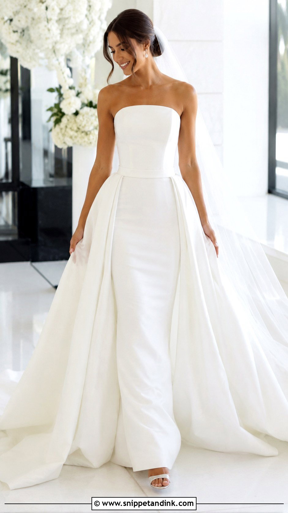 Overskirt Wedding Dress - Snippet and Ink - 30 Fancy Wedding Dresses