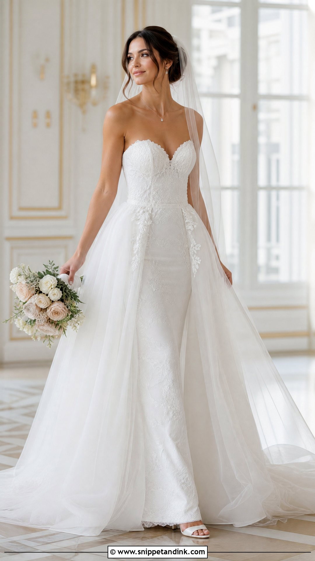 Overskirt Wedding Dress - Snippet and Ink - 25 Wedding Dress Shapes Ideas