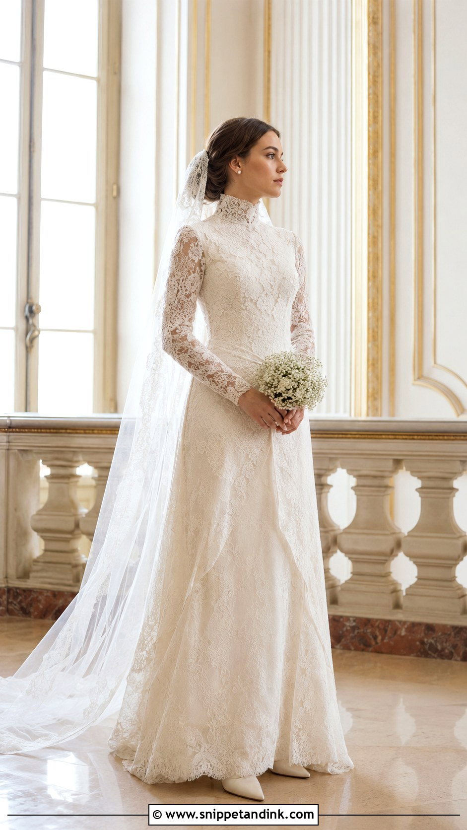 Padme Amidala High Neck Wedding Dress - Snippet and Ink - 25 Padme Amidala Wedding Dress Ideas