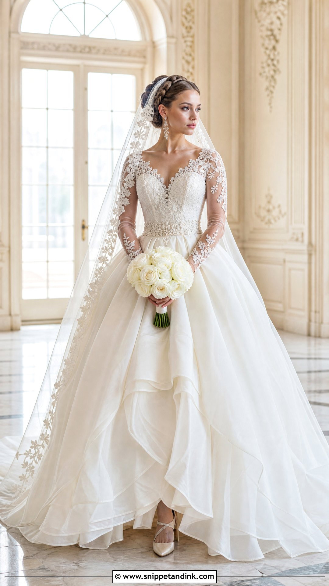 Padme Inspired Ball Gown Wedding Dress - Snippet and Ink - 20 Padme Inspired Wedding Dress Ideas