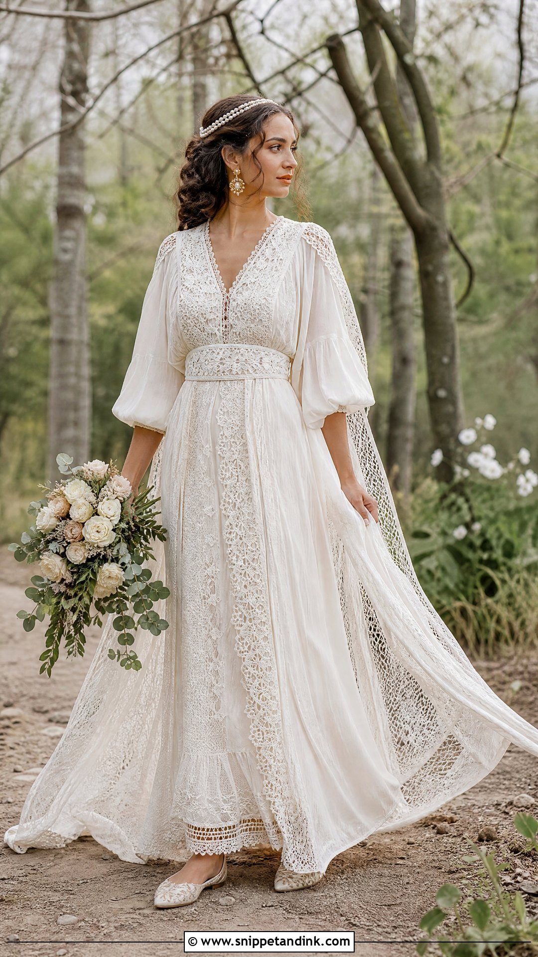 Padme Inspired Boho Wedding Dress - Snippet and Ink - 20 Padme Inspired Wedding Dress Ideas