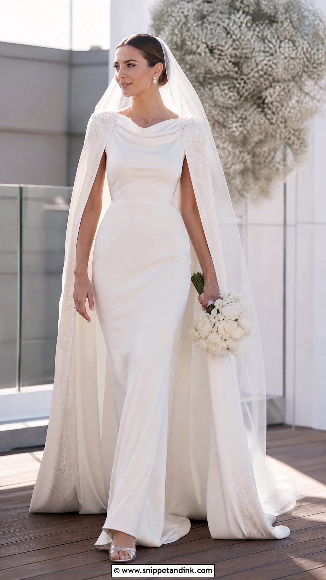 Padme Inspired Column Wedding Dress - Snippet and Ink - 20 Padme Inspired Wedding Dress Ideas