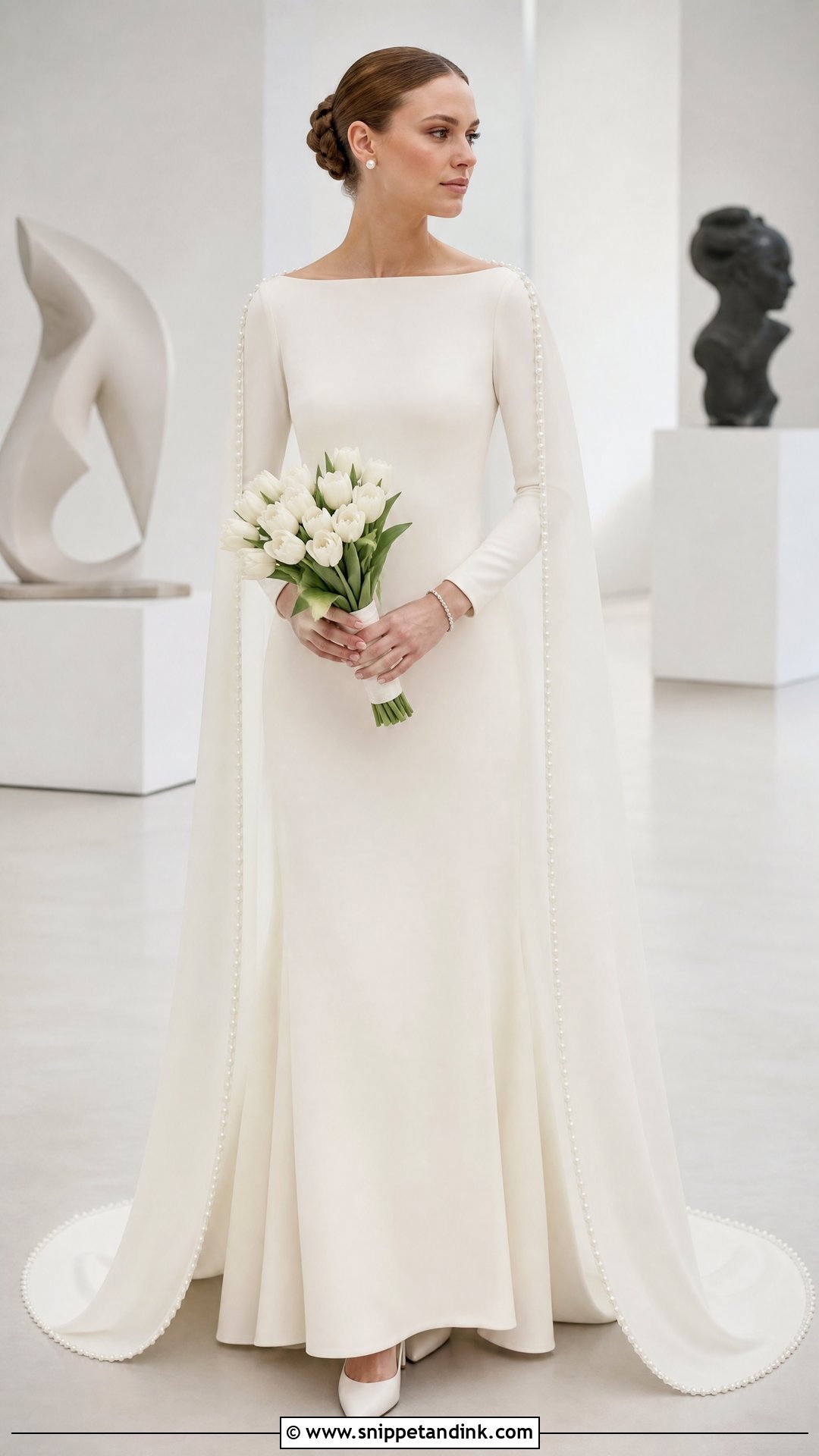 Padme Inspired Minimal Wedding Dress - Snippet and Ink - 20 Padme Inspired Wedding Dress Ideas