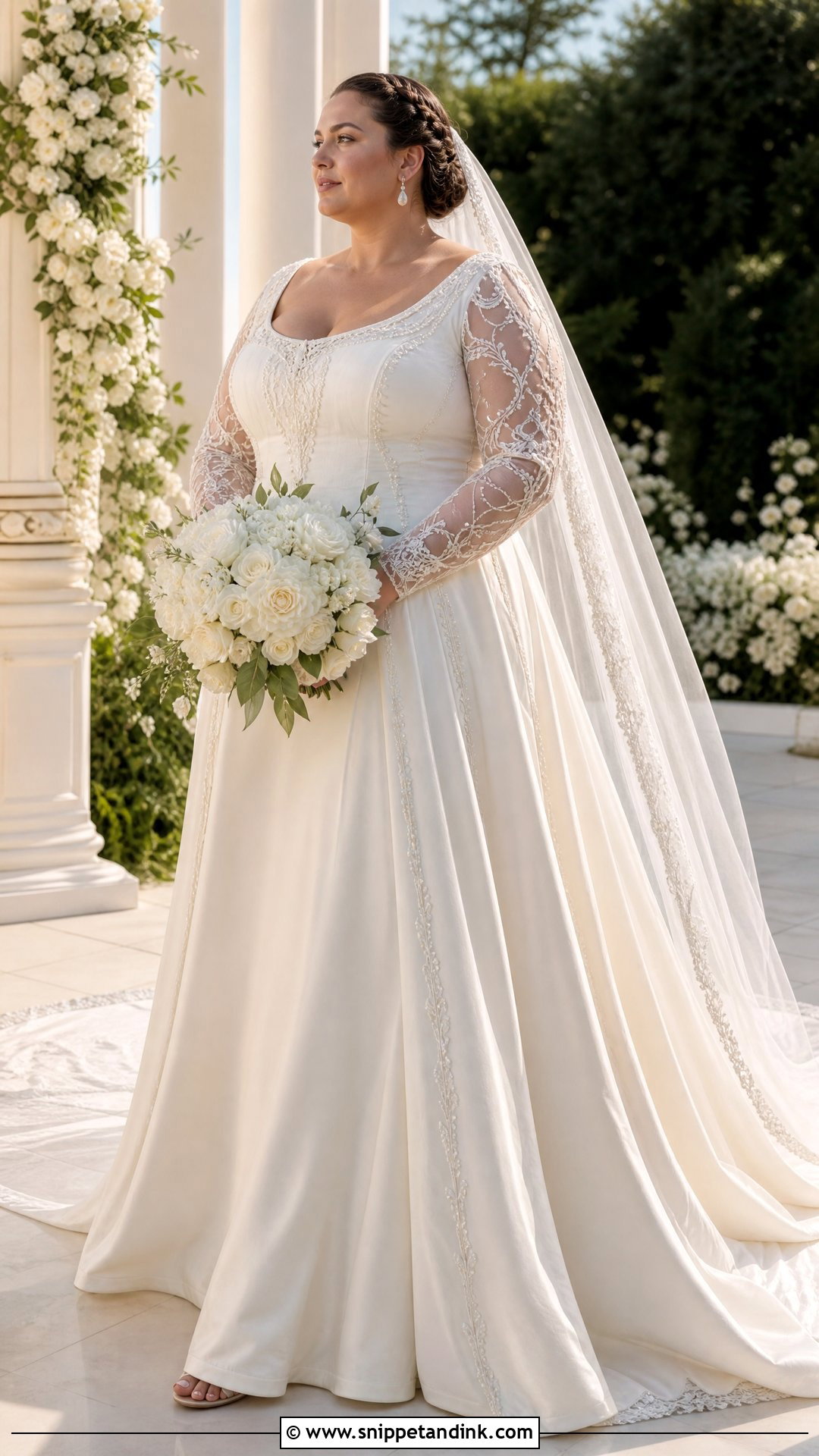 Padme Inspired Plus Size Wedding Dress - Snippet and Ink - 20 Padme Inspired Wedding Dress Ideas