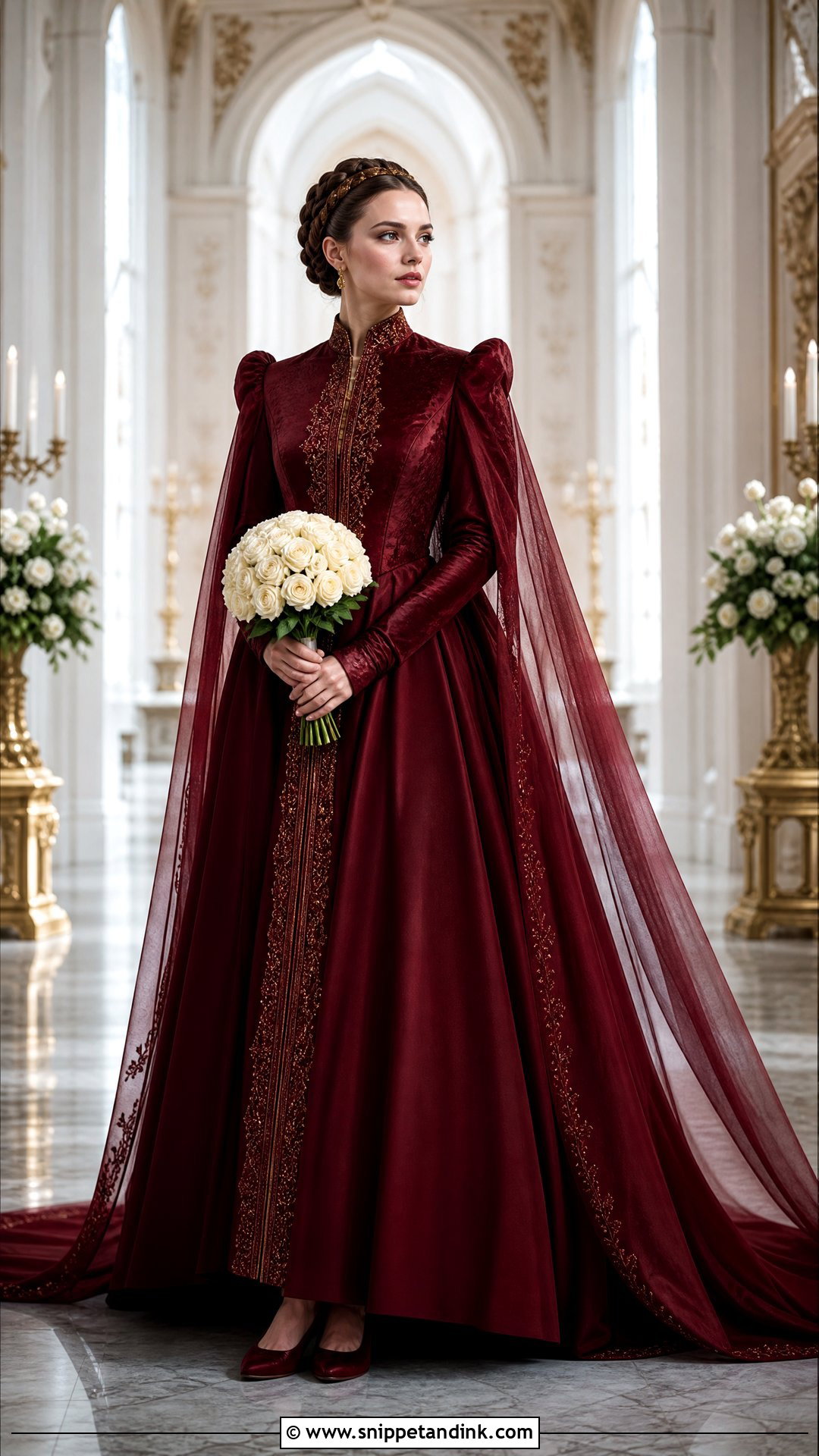 Padme Inspired Red Queen Wedding Dress - Snippet and Ink - 20 Padme Inspired Wedding Dress Ideas