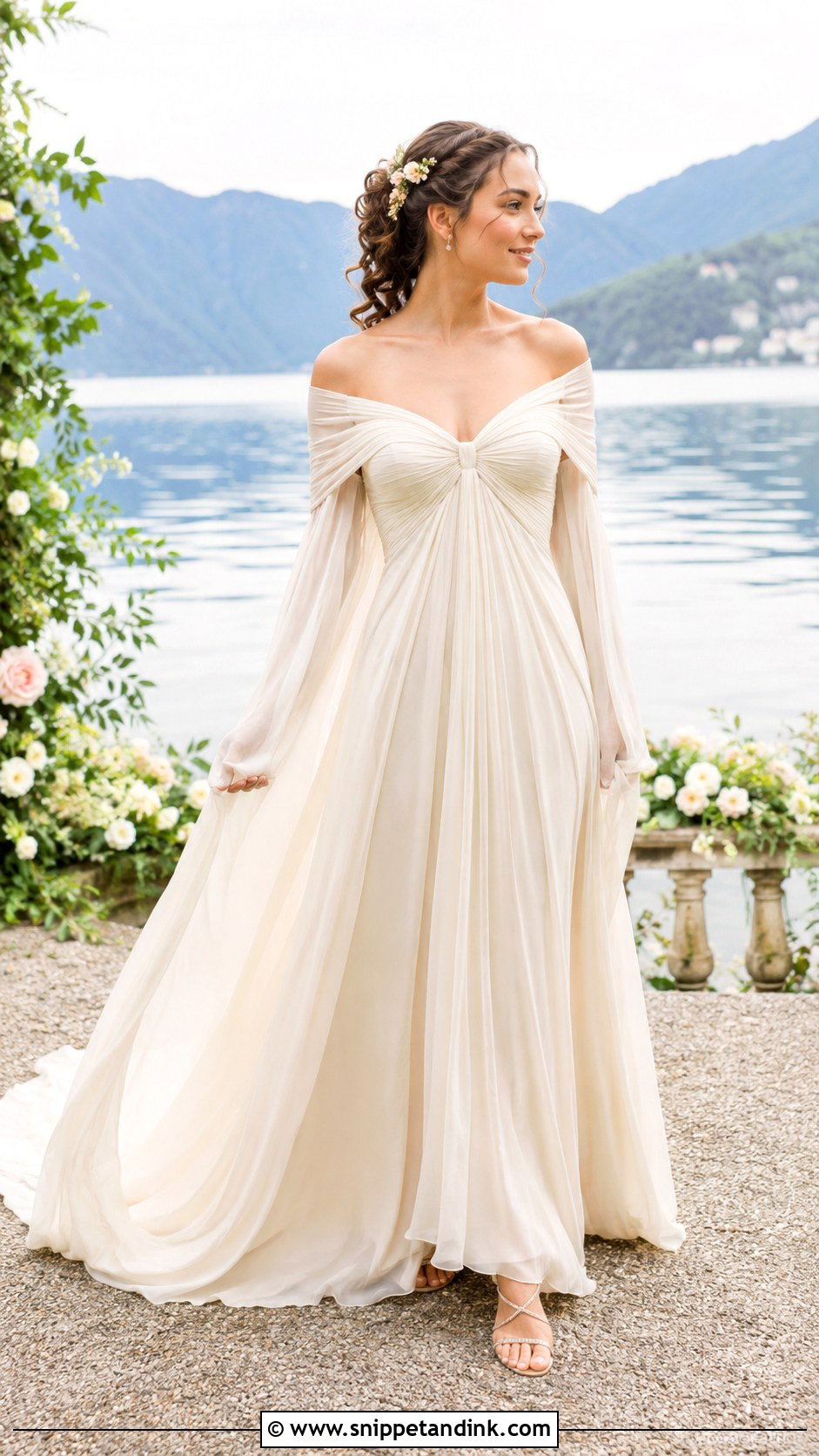 Padme Lake Dress Wedding Gown - Snippet and Ink - 25 Star Wars Wedding Dress Ideas