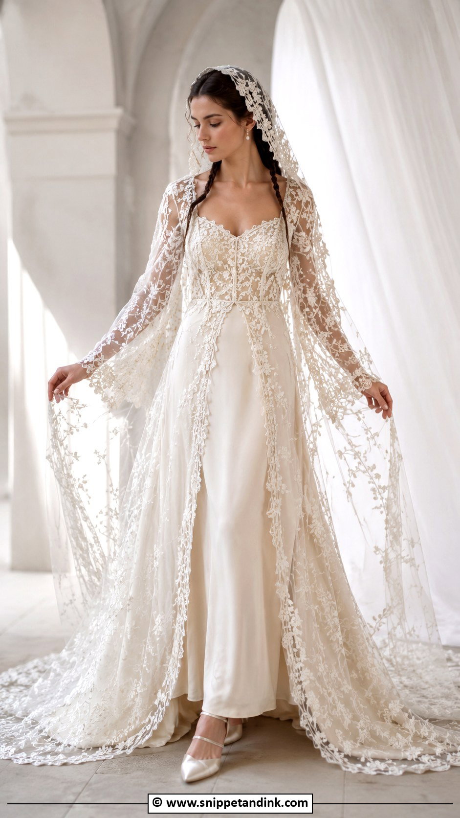 Padme Wedding Dress With Lace Overlay - Snippet and Ink - 25 Padme Wedding Dress Ideas
