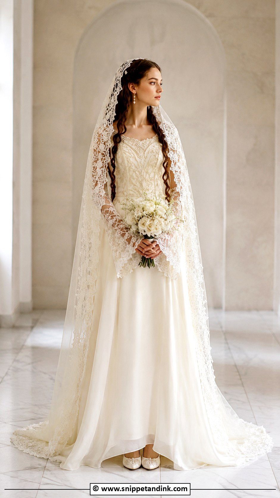 Padme Wedding Gown With Long Sleeves - Snippet and Ink - 25 Padme Wedding Dress Ideas