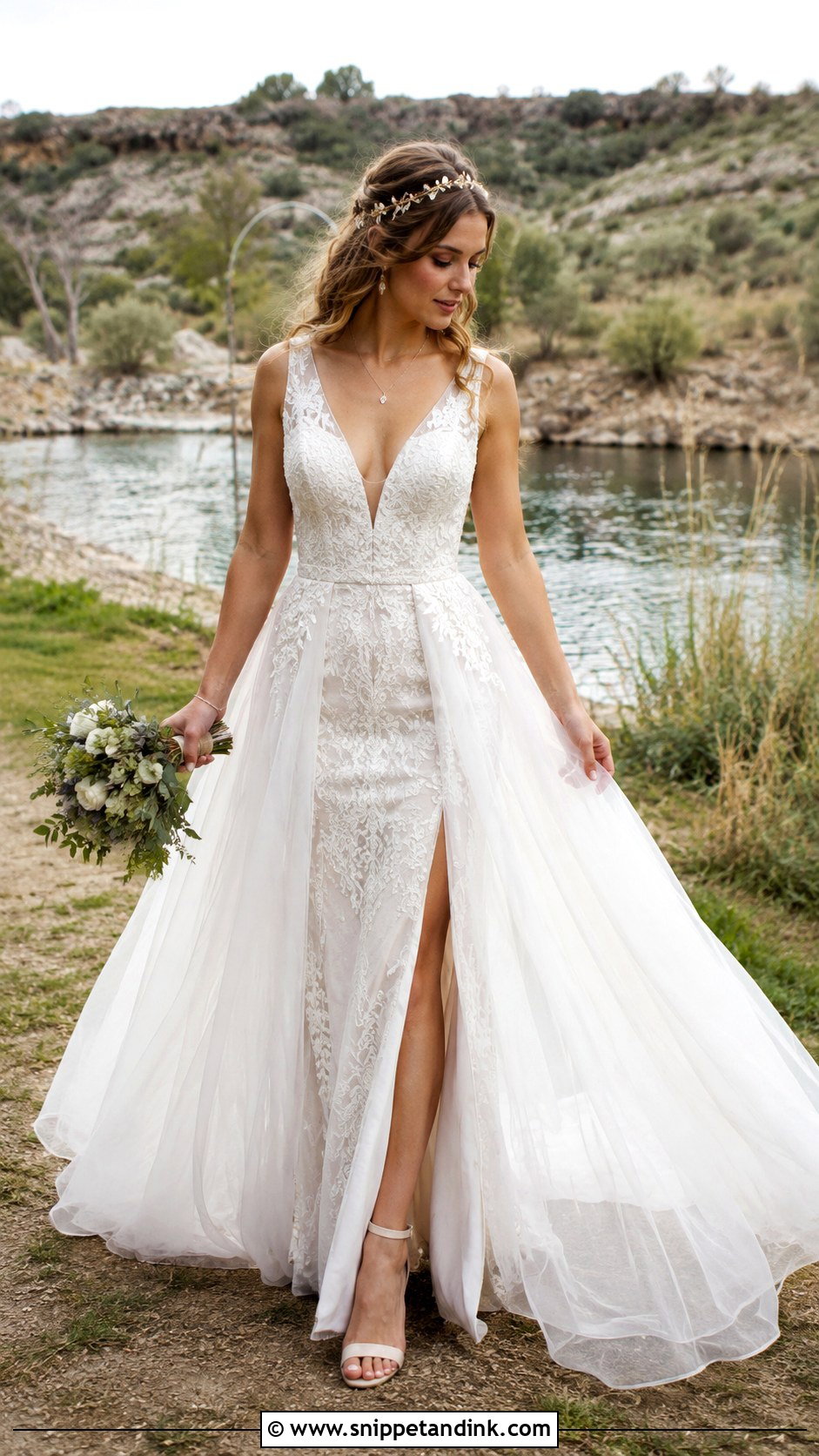 Pagan Wedding Dress With Detachable Skirt - Snippet and Ink - 30 Pagan Wedding Dresses