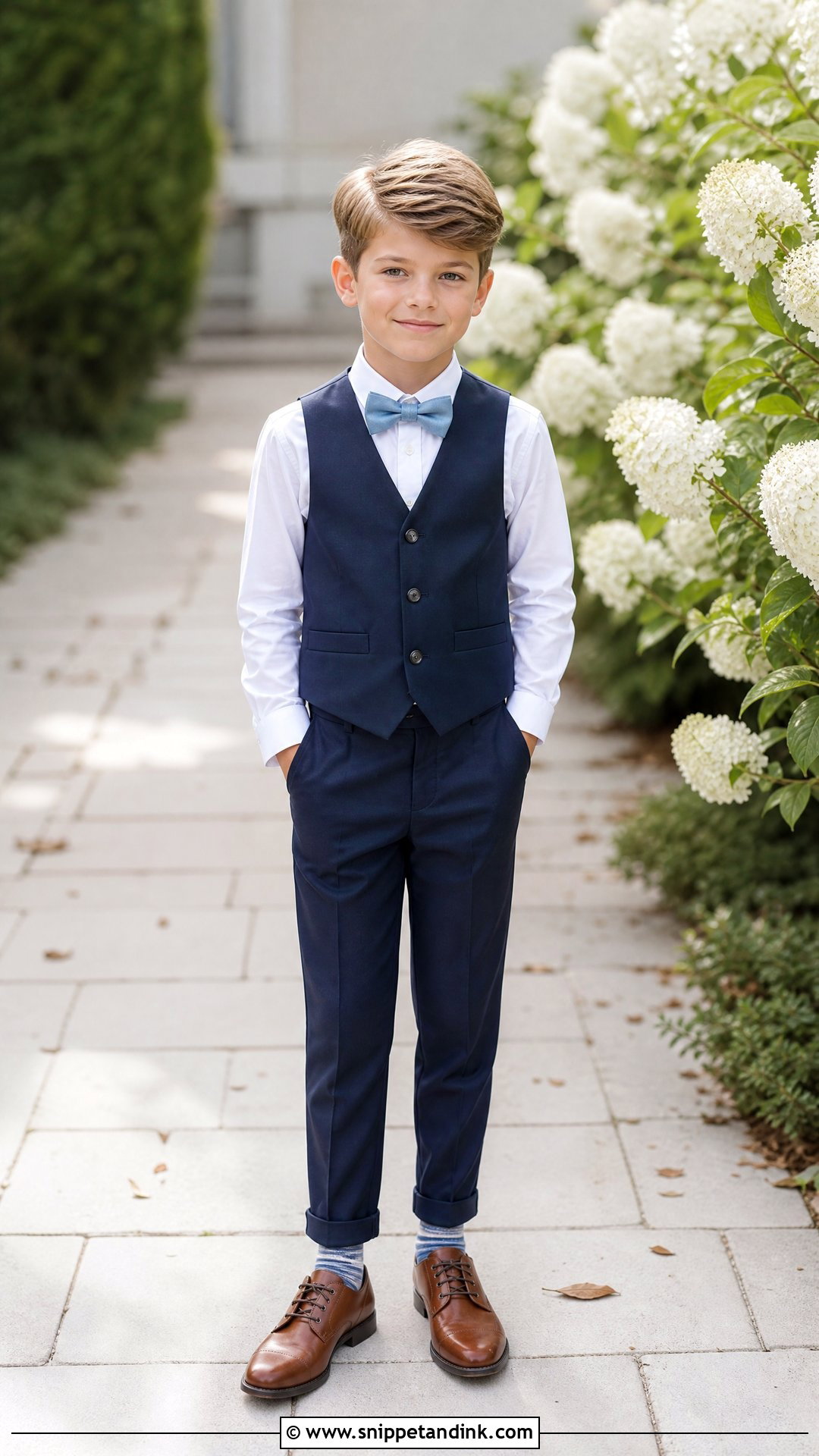 Page Boy Waistcoat With Trousers - Snippet and Ink - 20 Paige Boys Wedding Outfits