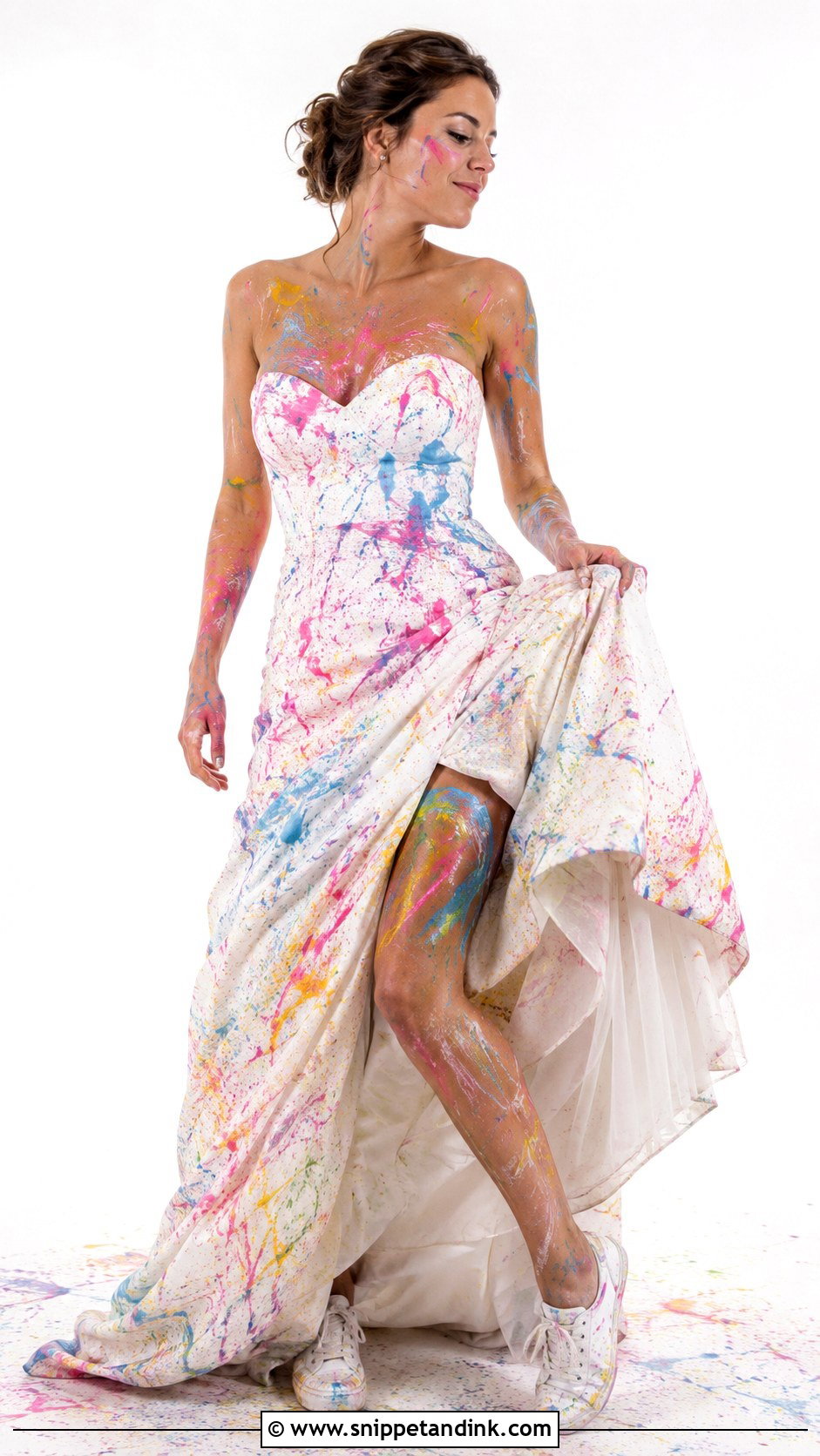 Paint Trash The Dress Photoshoot - Snippet and Ink - 25 Trash the Dress Ideas