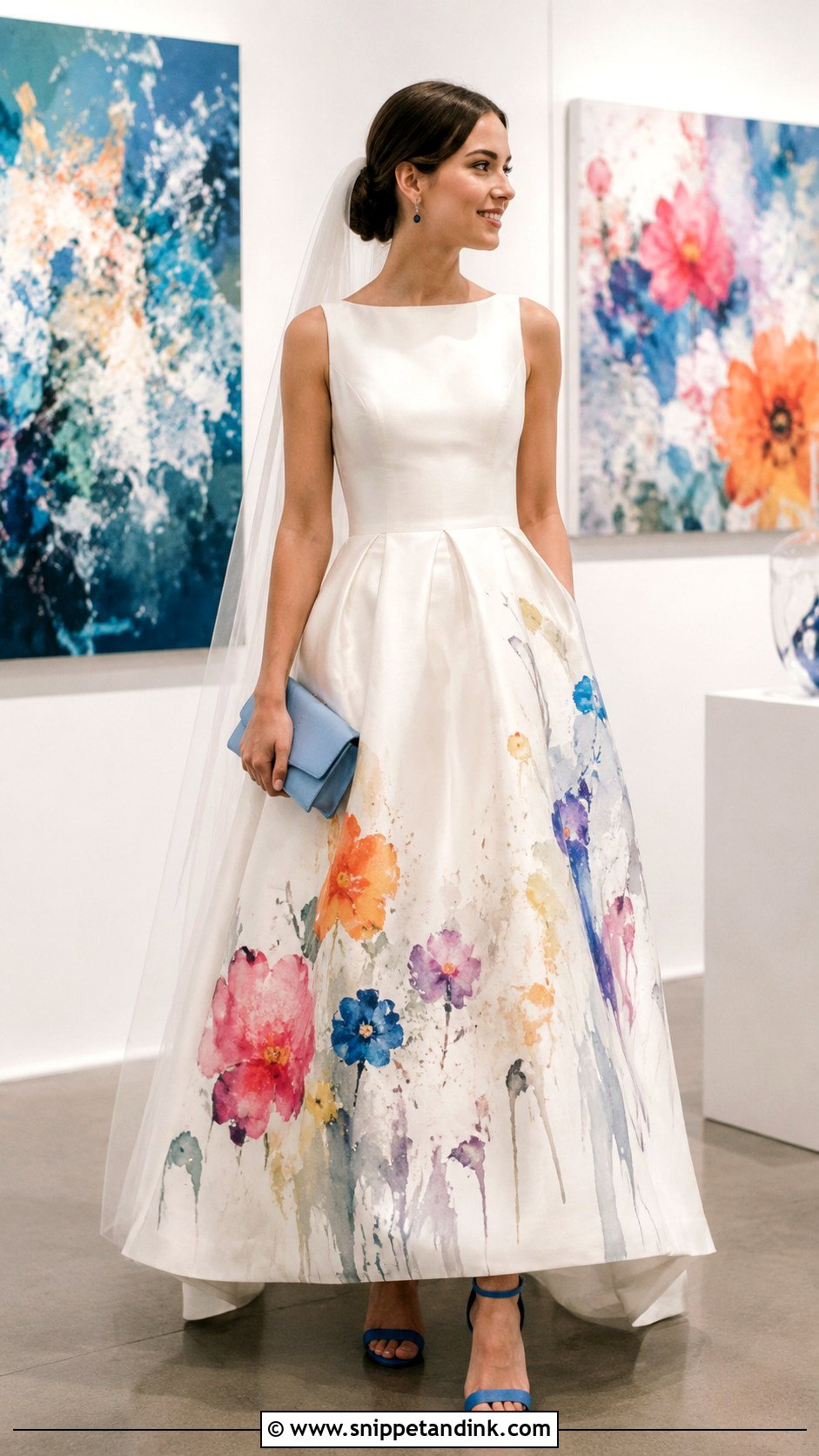 Painted Wedding Dress - Snippet and Ink - 20 Crazy Wedding Dresses