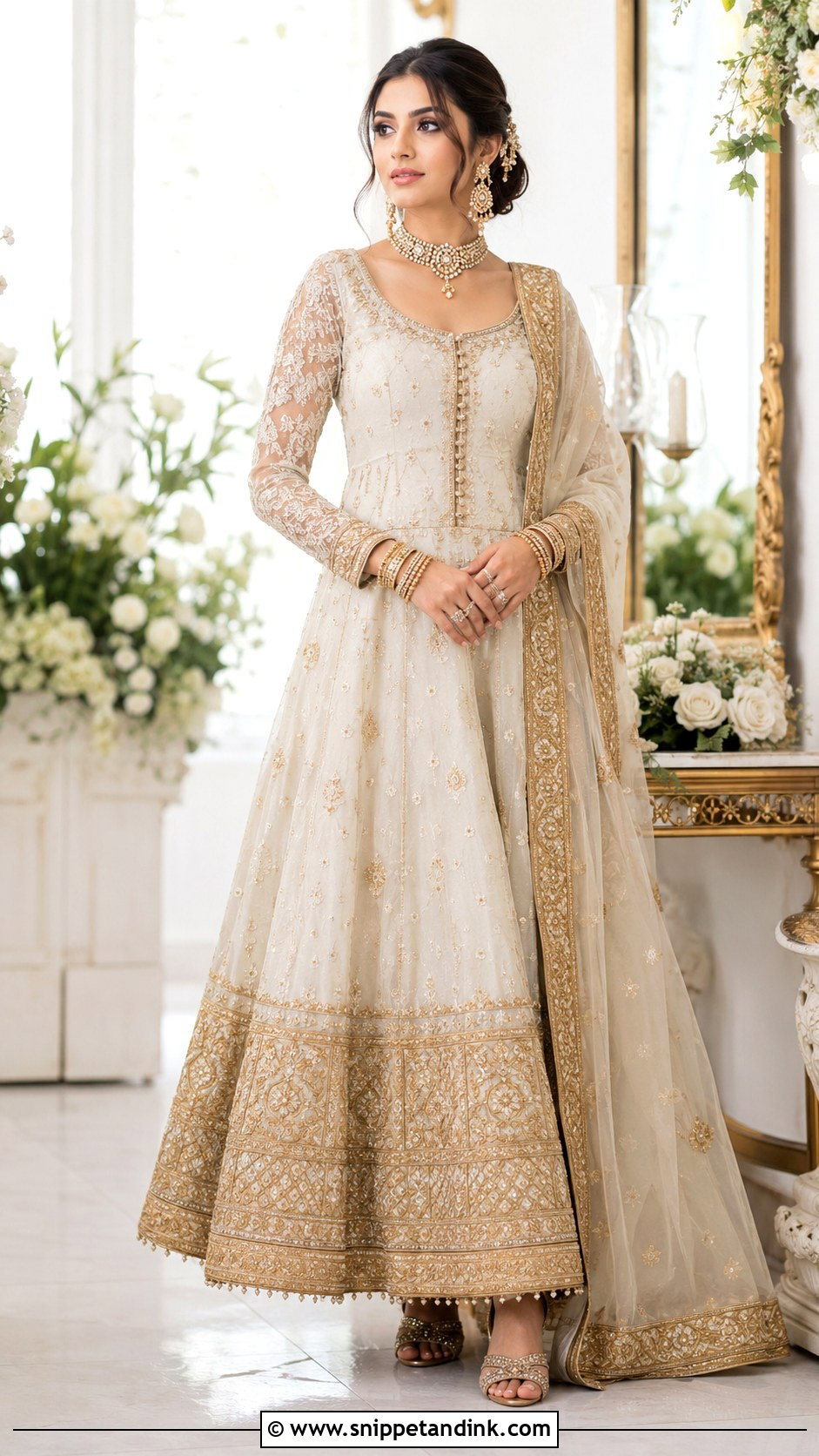 Pakistani Anarkali Bridal Dress - Snippet and Ink - 30 Pakistani Bridal Look Ideas
