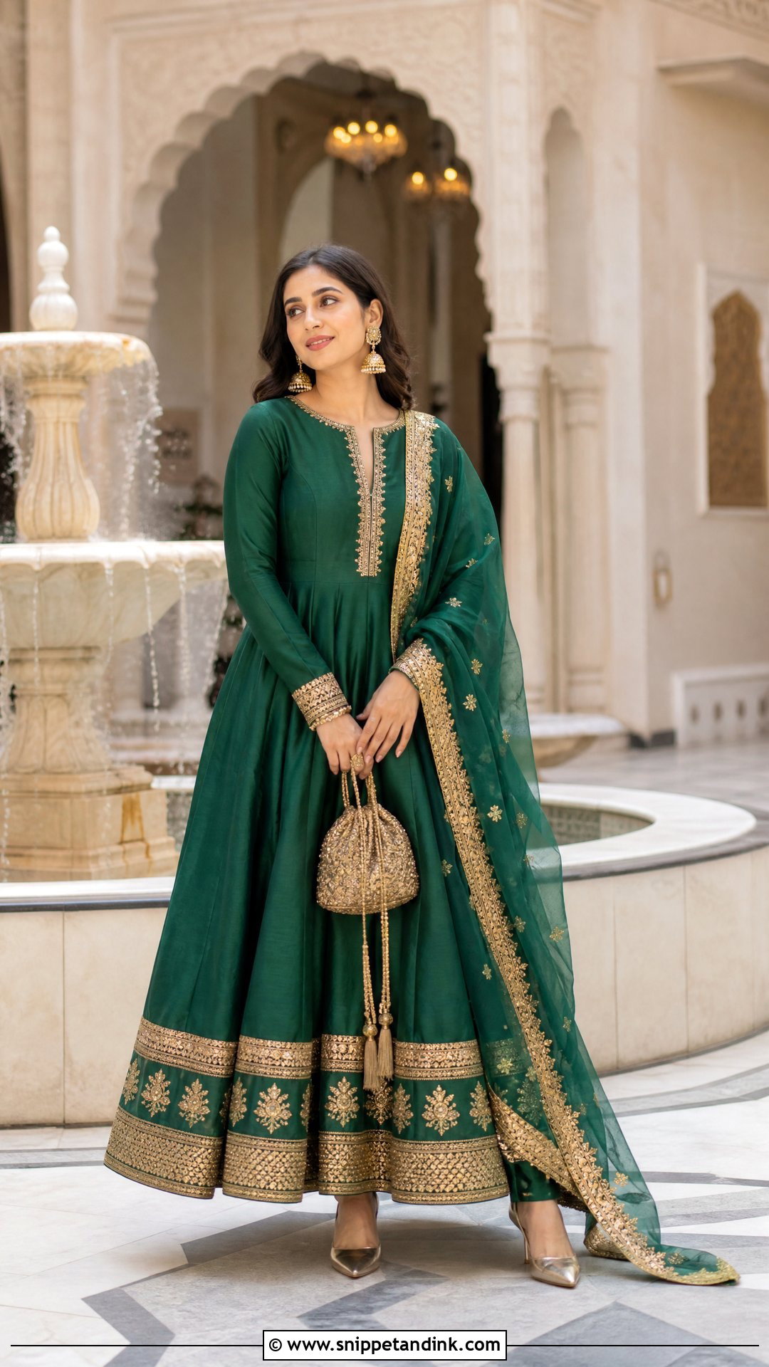 Pakistani Anarkali Gown With Dupatta - Snippet and Ink - 20 Pakistani Gown Ideas