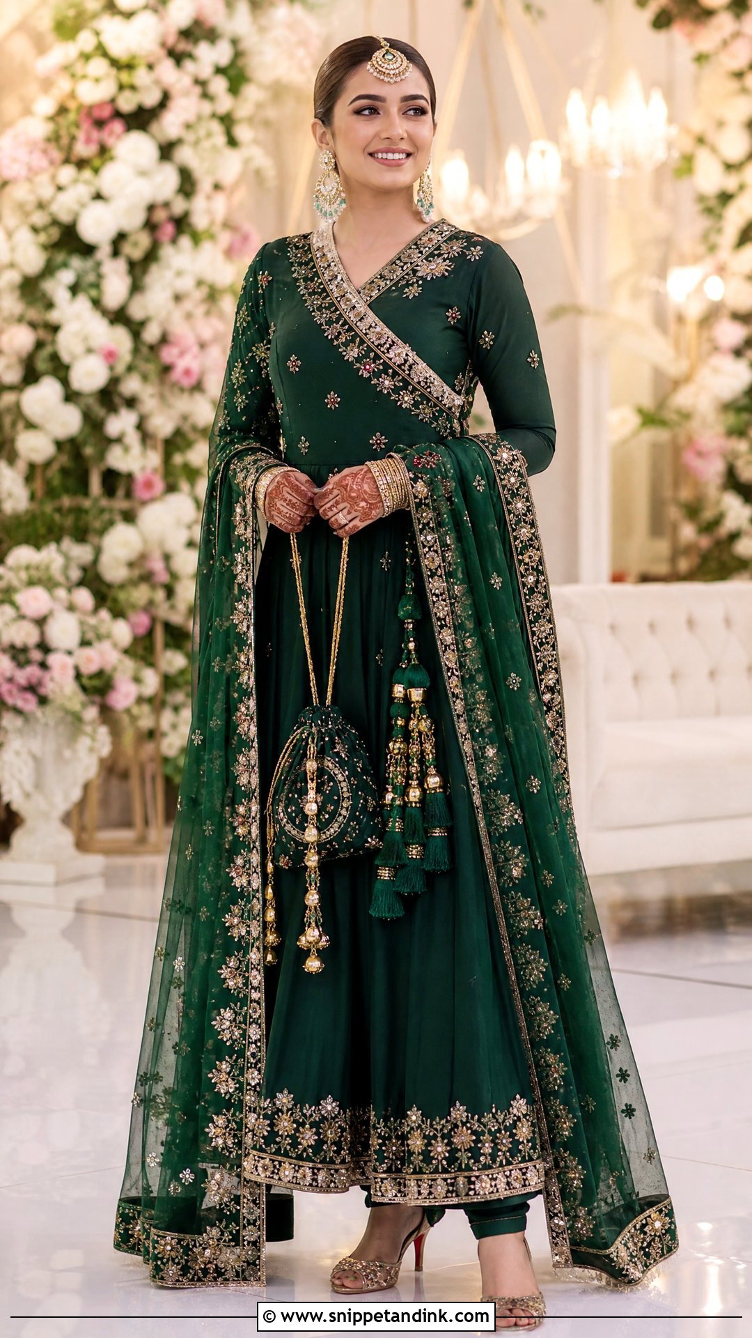 Pakistani Angrakha Bridal Dress - Snippet and Ink - 20 Wedding Dresses in Pakistan