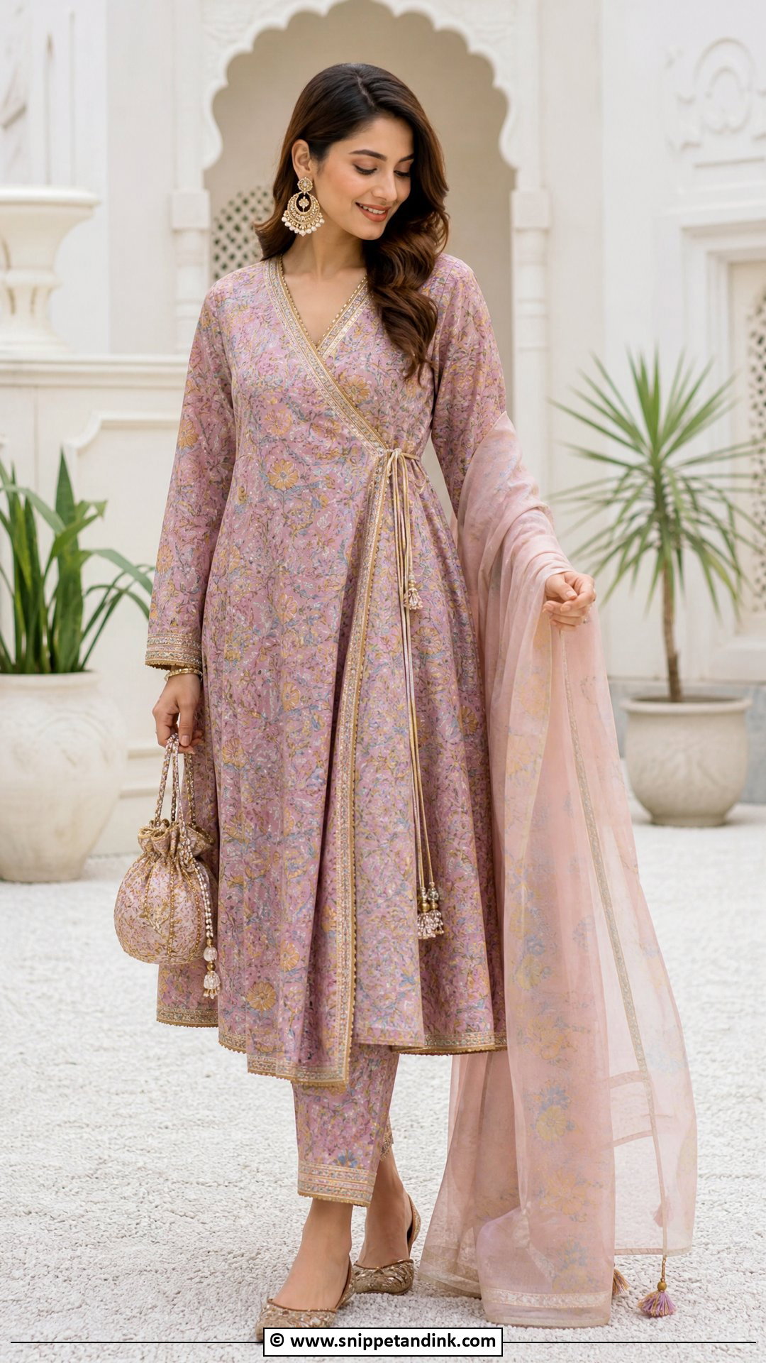Pakistani Angrakha Dress With Pants - Snippet and Ink - 35 Beautiful Pakistani Dresses