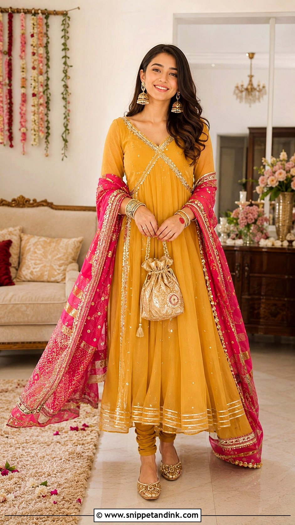 Pakistani Angrakha Frock Dress - Snippet and Ink - 25 Pakistani Party Wear Wedding Dresses