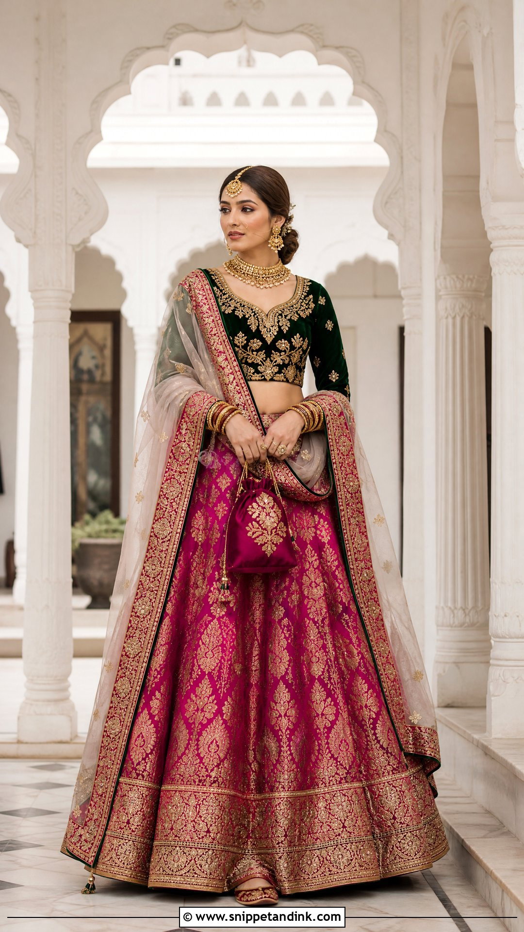 Pakistani Banarasi Bridal Lehenga - Snippet and Ink - 20 Wedding Dresses in Pakistan