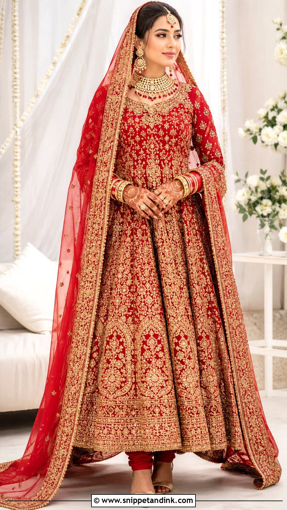 Pakistani Barat Bridal Anarkali - Snippet and Ink - 25 Pakistani Barat Brides Ideas