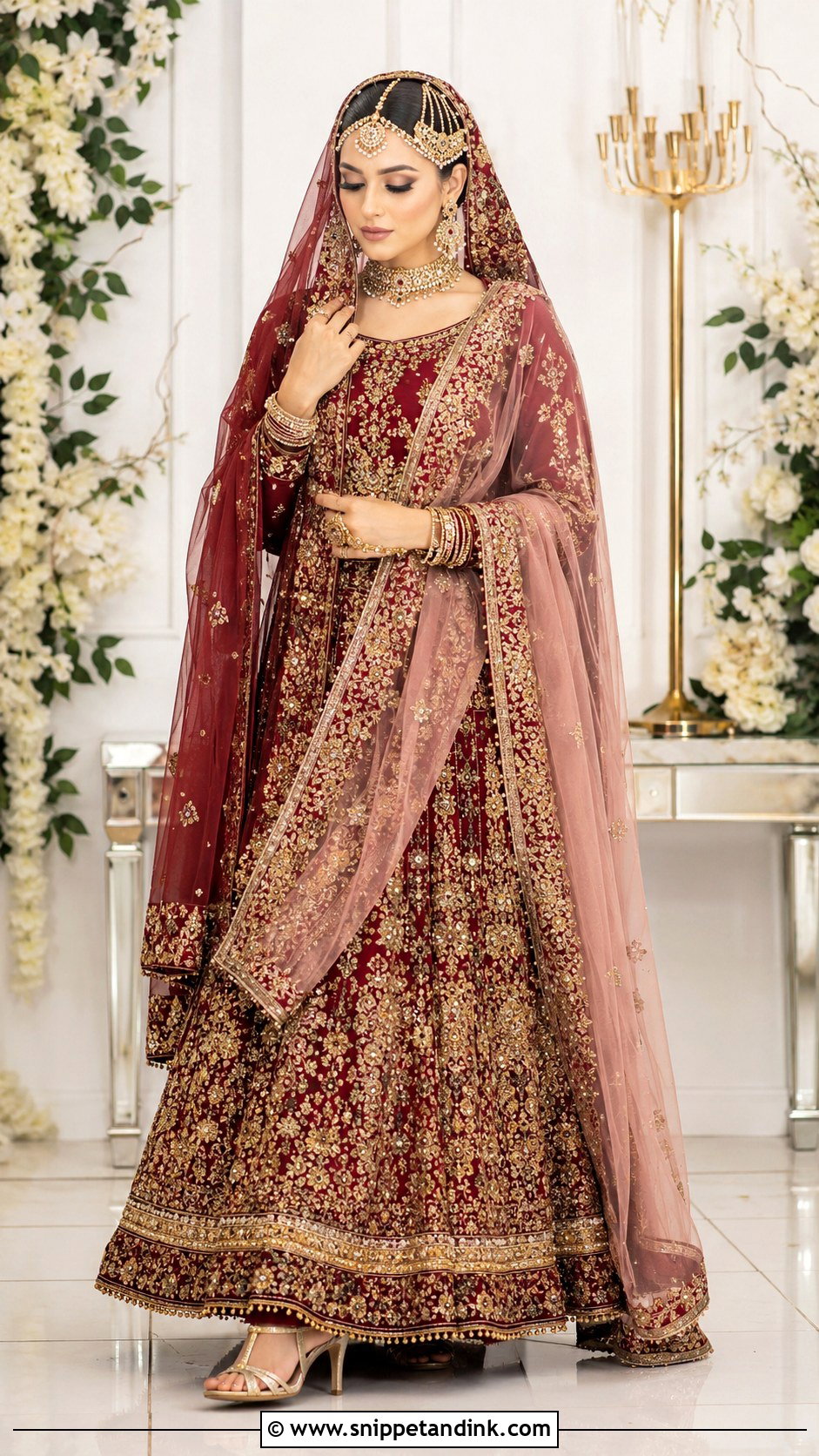 Pakistani Barat Bridal Double Dupatta Look - Snippet and Ink - 25 Pakistani Barat Brides Ideas