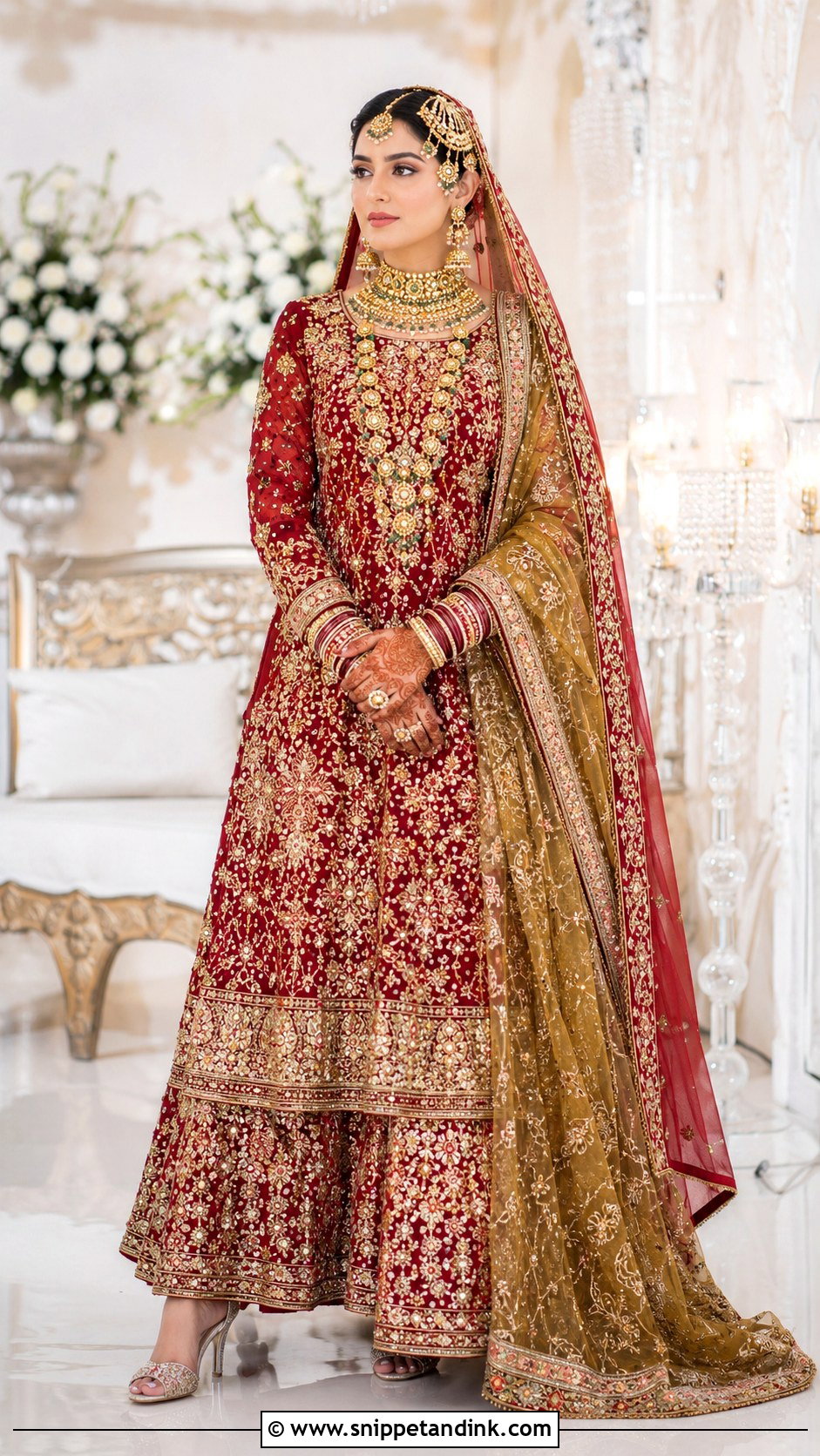 Pakistani Barat Bridal Kundan Jewelry Look - Snippet and Ink - 25 Pakistani Barat Brides Ideas
