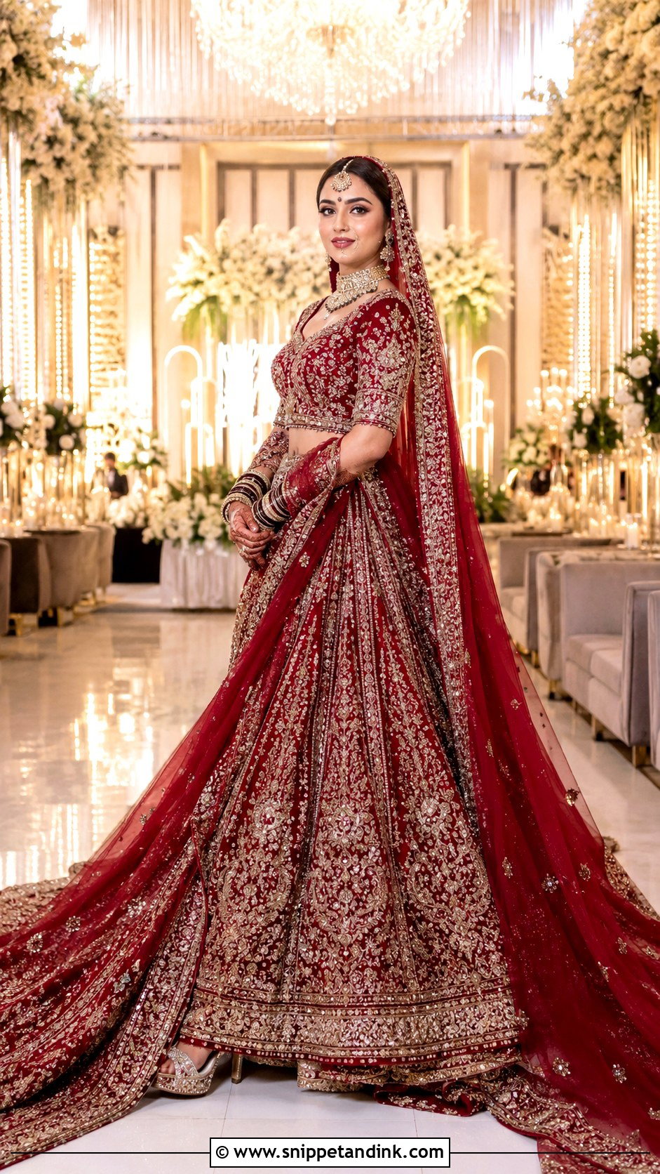 Pakistani Barat Bridal Trail Lehenga - Snippet and Ink - 25 Pakistani Barat Brides Ideas