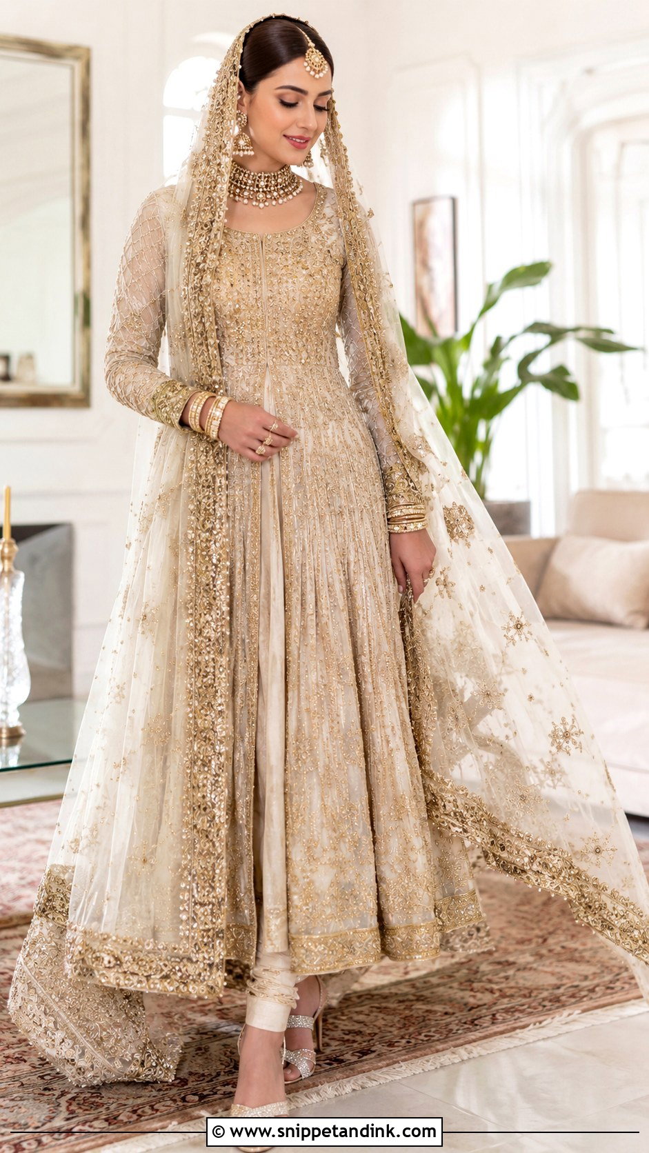 Pakistani Bridal Anarkali Dress - Snippet and Ink - 25 Pakistani Bride Dress Ideas