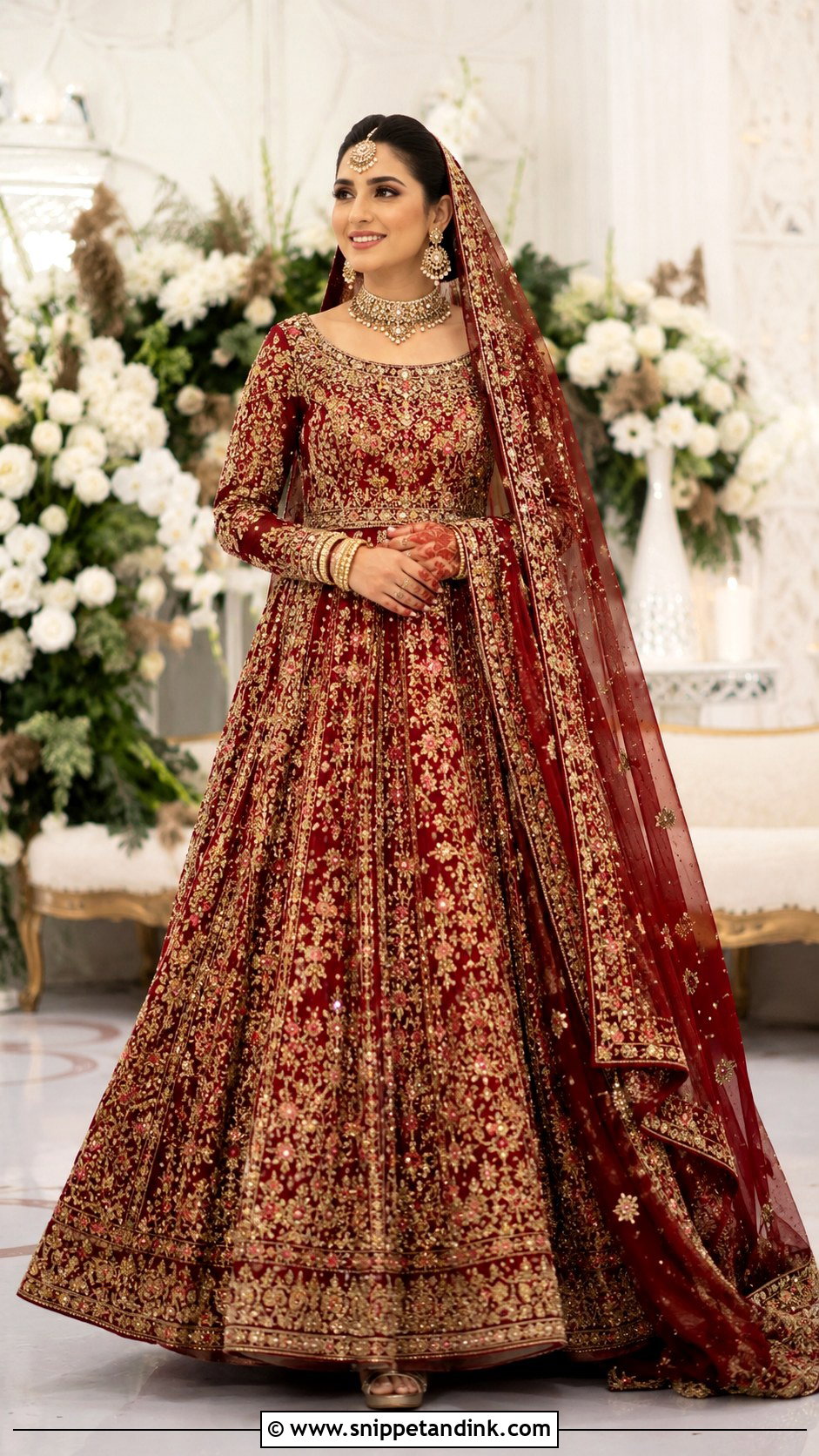 Pakistani Bridal Anarkali Dress - Snippet and Ink - 25 Pakistani Bridal Dress Ideas