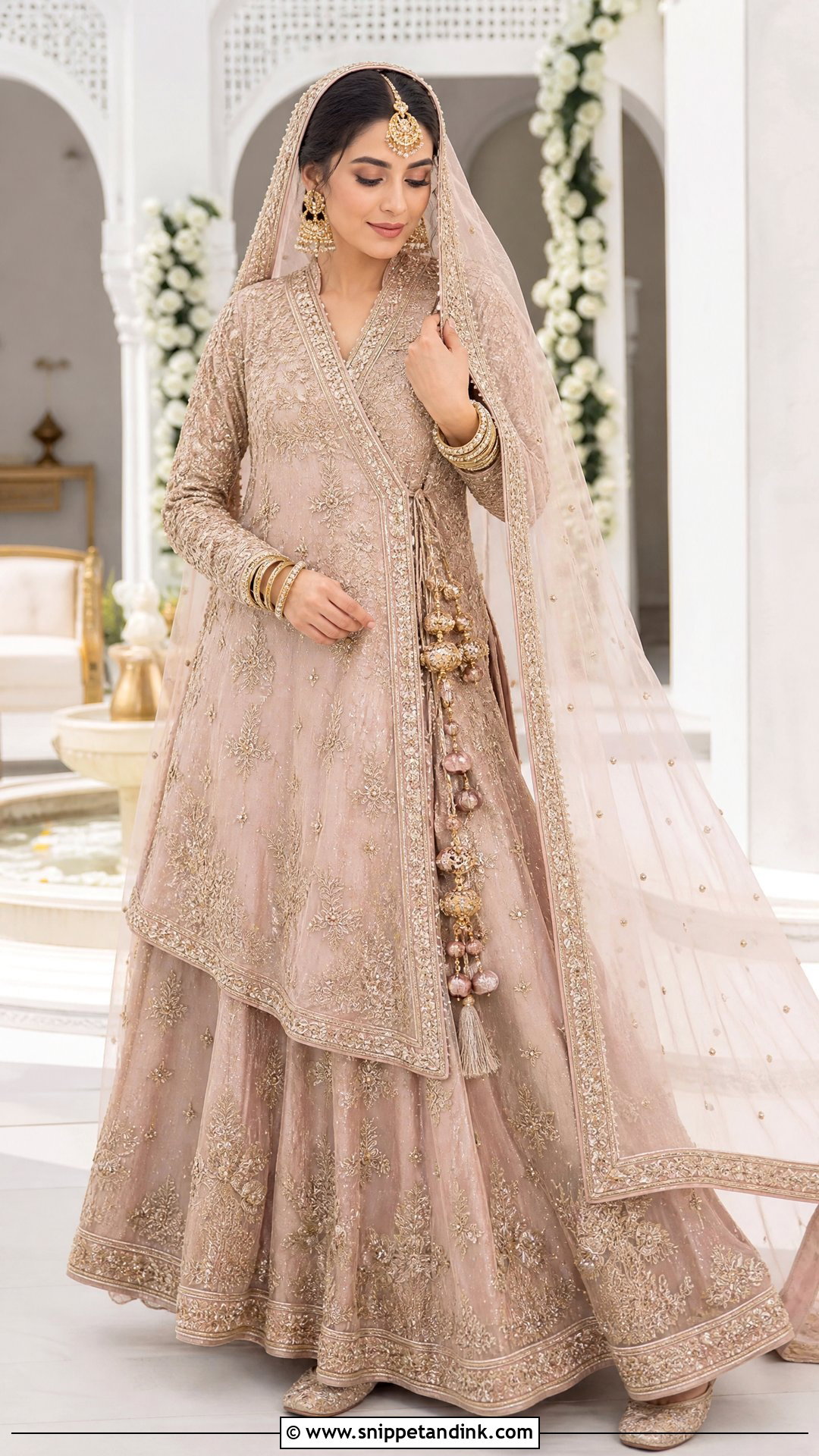 Pakistani Bridal Angrakha With Lehenga - Snippet and Ink - 20 Pakistani Wedding Bridal Outfits