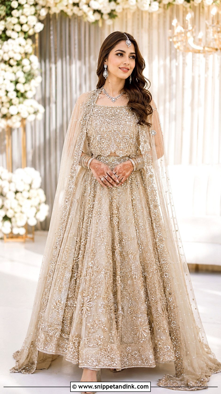 Pakistani Bridal Cape Dupatta Outfit - Snippet and Ink - 30 Pakistani Brides Ideas