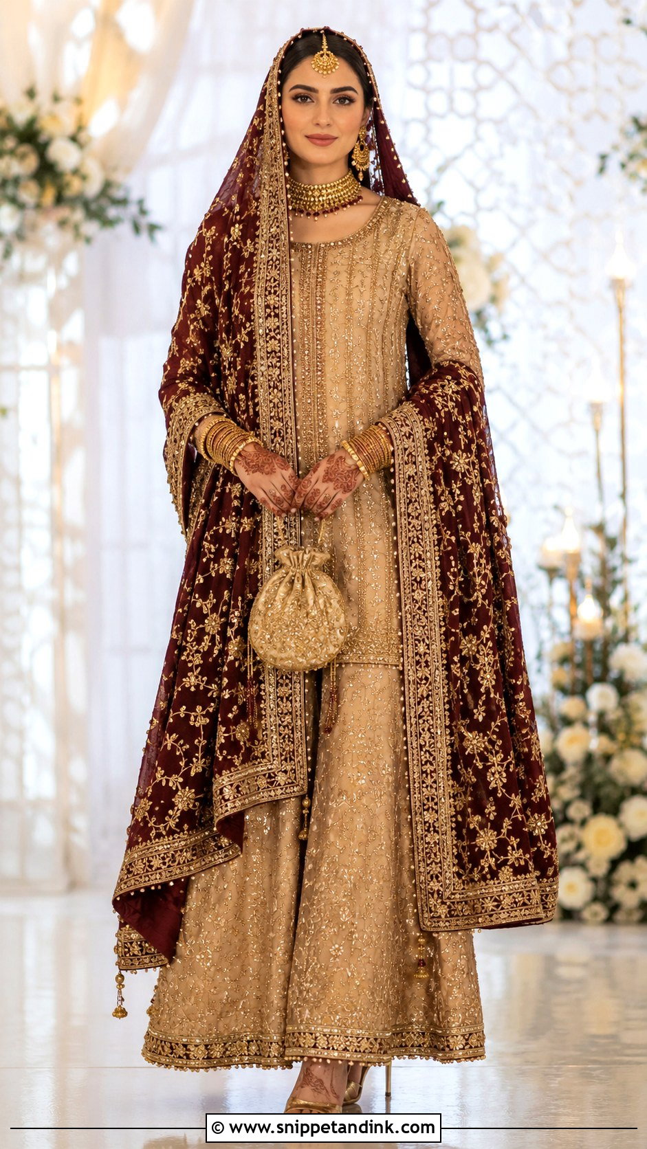 Pakistani Bridal Dupatta Dress - Snippet and Ink - 25 Pakistani Bride Dress Ideas