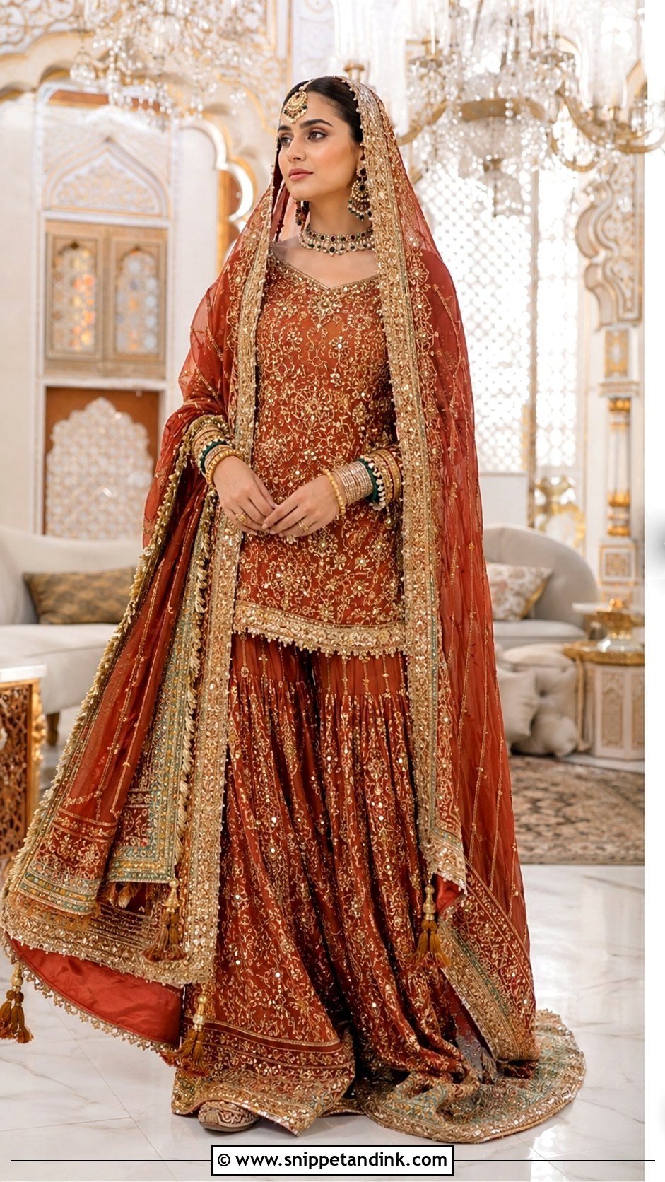 Pakistani Bridal Farshi Pajama - Snippet and Ink - 30 Pakistani Brides Ideas