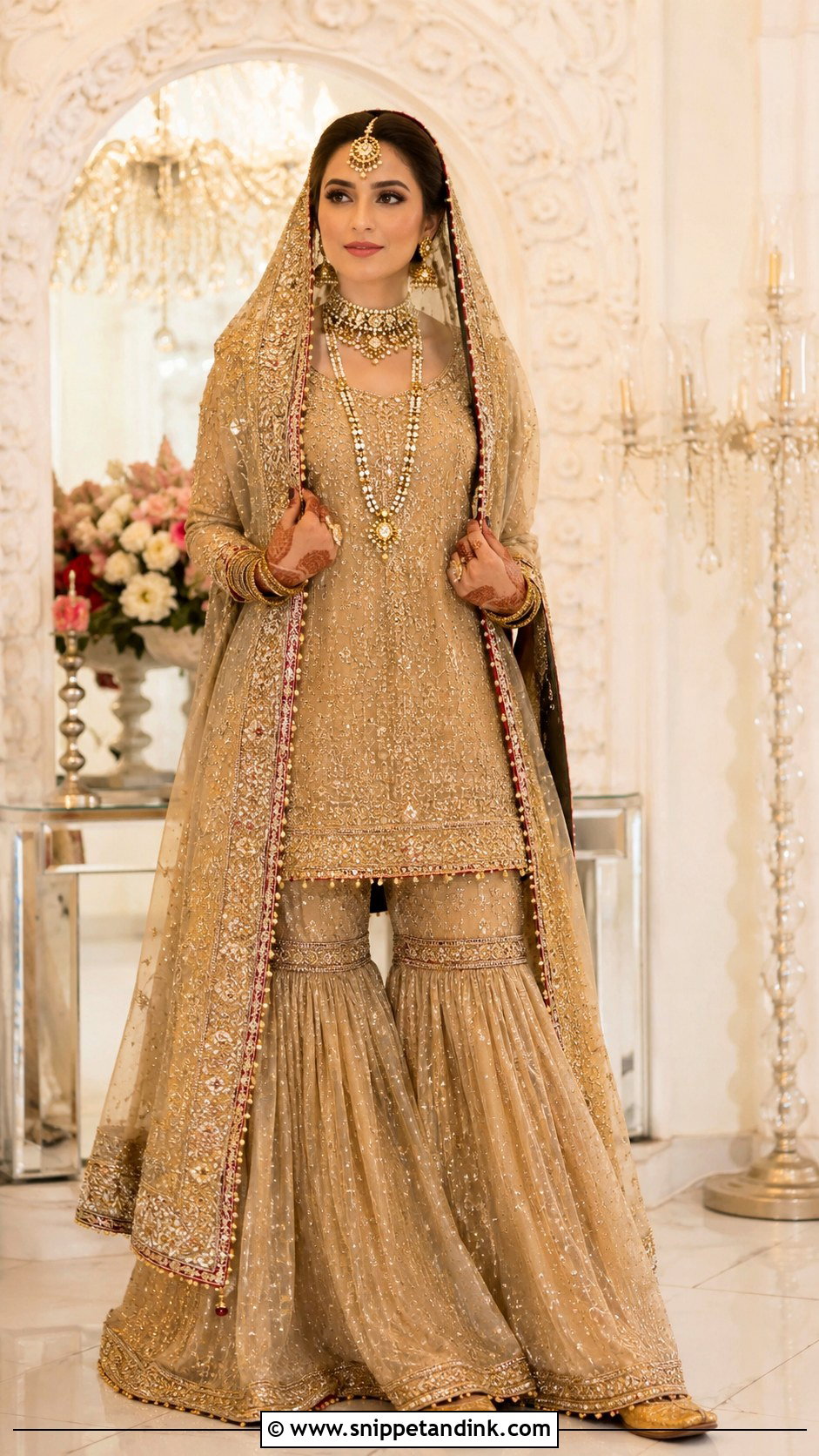 Pakistani Bridal Gharara - Snippet and Ink - 25 Pakistani Bridal Dress Ideas