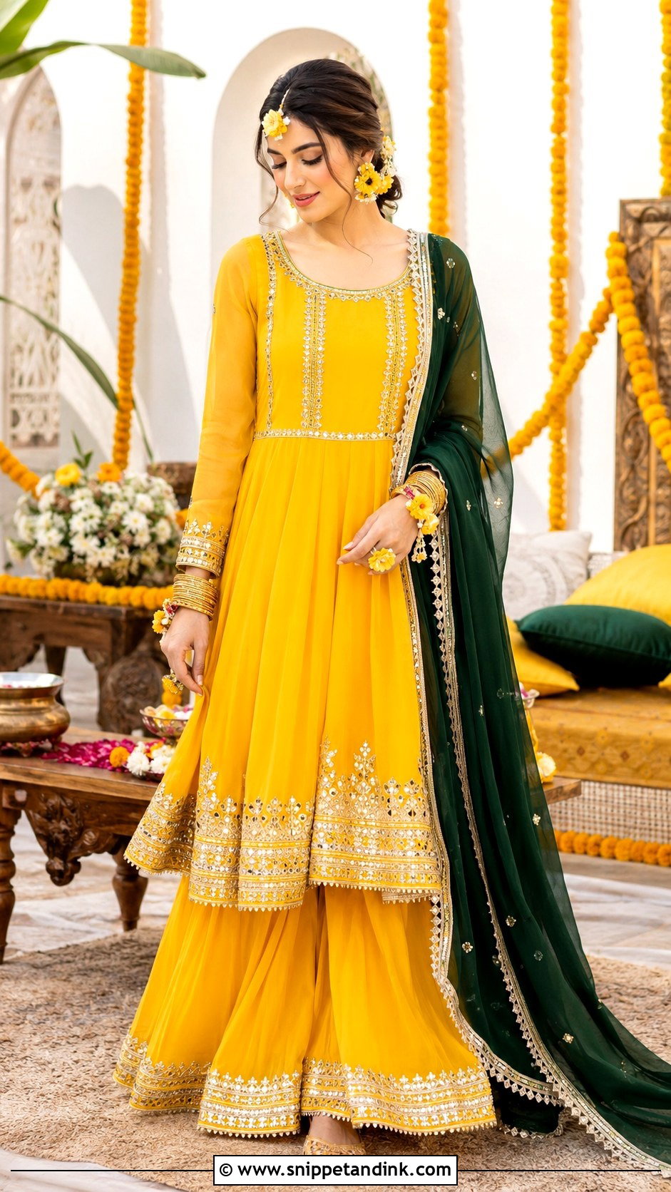 Pakistani Bridal Gota Work Dress - Snippet and Ink - 30 Pakistani Wedding Outfits Bride