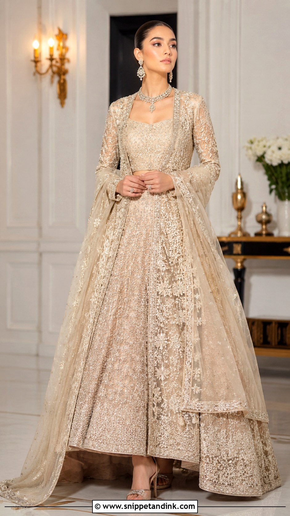 Pakistani Bridal Jacket Lehenga - Snippet and Ink - 30 Pakistani Wedding Outfits Bride
