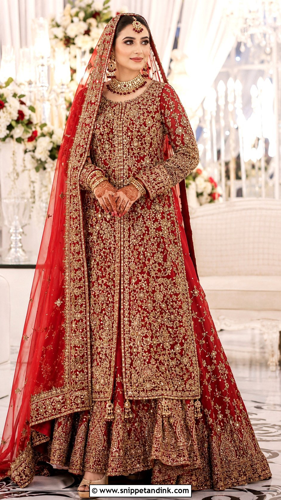 Pakistani Bridal Long Shirt Lehenga - Snippet and Ink - 30 Pakistani Brides Ideas