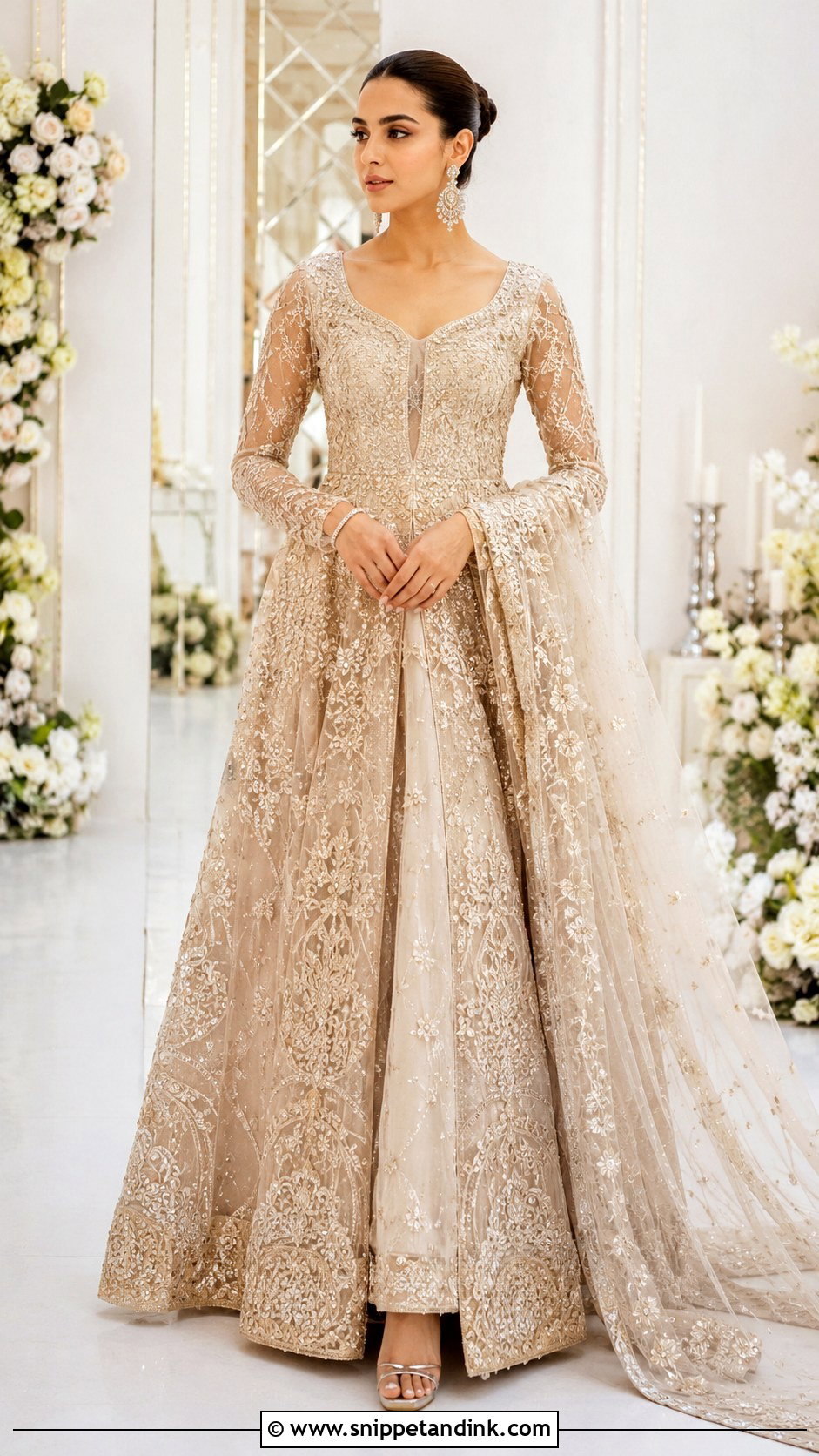 Pakistani Bridal Maxi Dress - Snippet and Ink - 25 Pakistani Bridal Dress Ideas