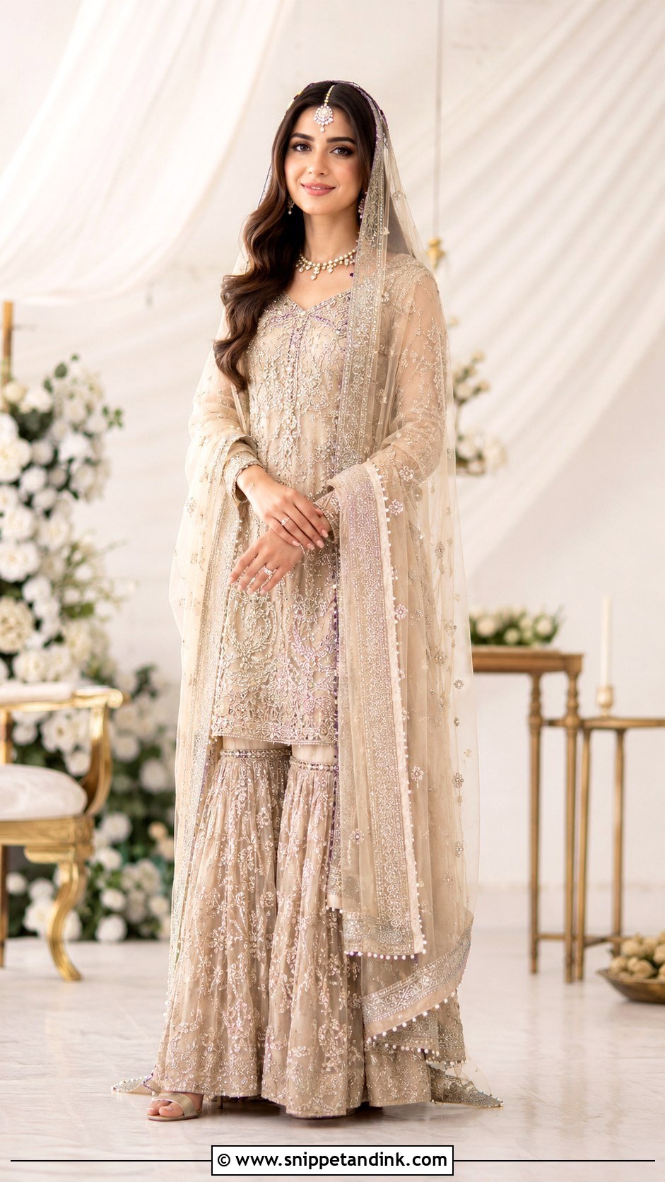 Pakistani Bridal Minimal Nikkah Look - Snippet and Ink - 30 Pakistani Brides Ideas