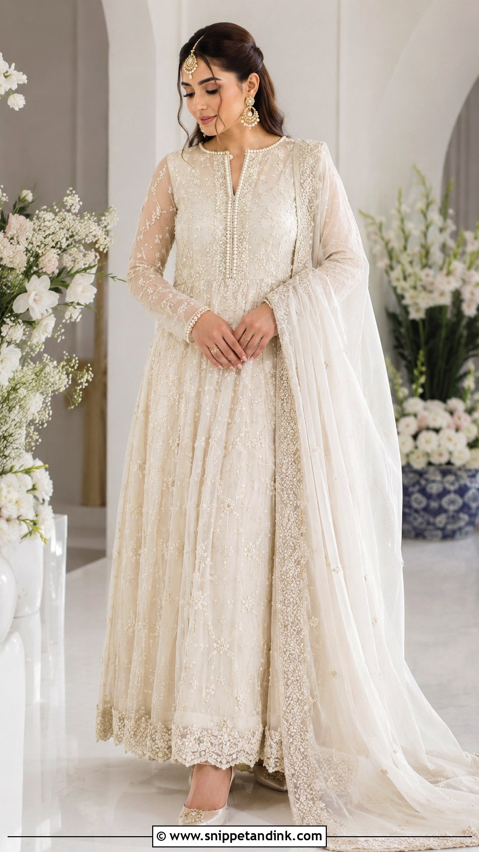 Pakistani Bridal Organza Dress - Snippet and Ink - 25 Pakistani Bride Dress Ideas