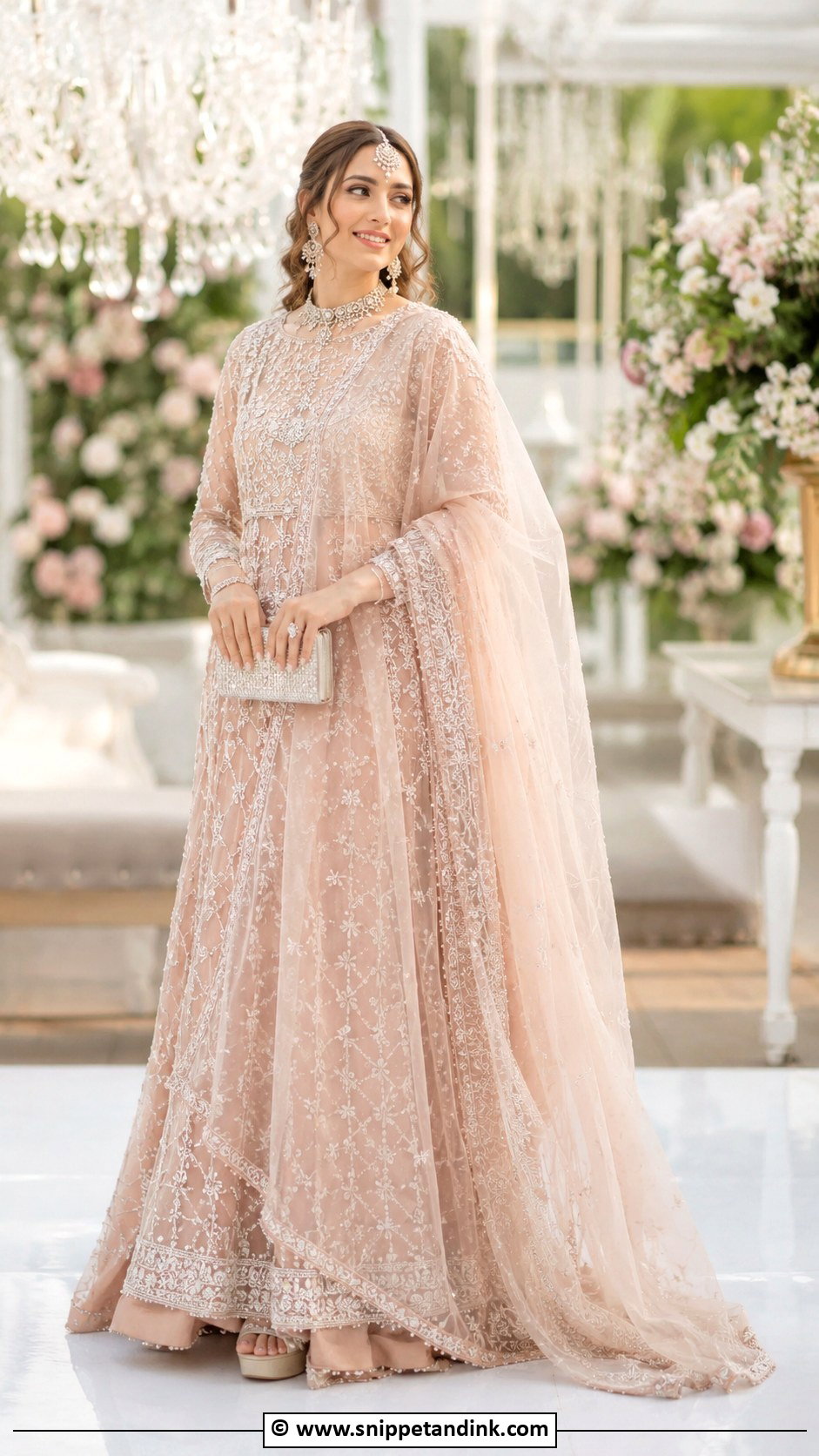 Pakistani Bridal Organza Dress - Snippet and Ink - 35 Pakistani Bridal Wear Ideas