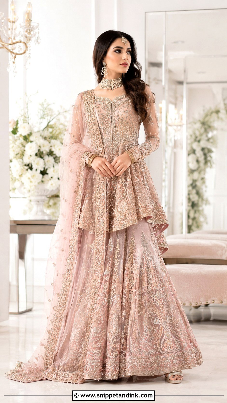 Pakistani Bridal Peplum Lehenga - Snippet and Ink - 30 Pakistani Brides Ideas