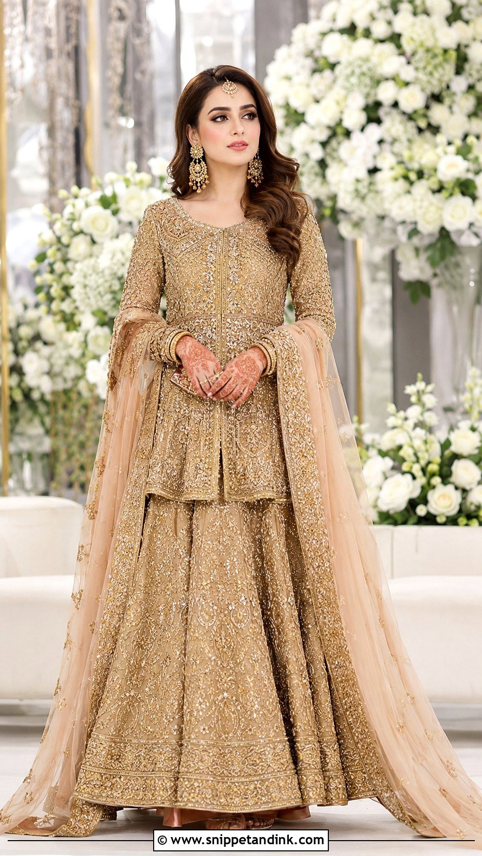Pakistani Bridal Peplum Lehenga - Snippet and Ink - 30 Pakistani Bridal Look Ideas