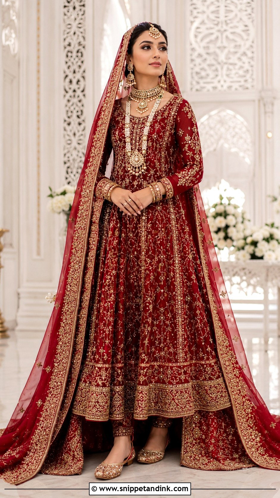 Pakistani Bridal Pishwas - Snippet and Ink - 20 Desi Wedding Bride Ideas