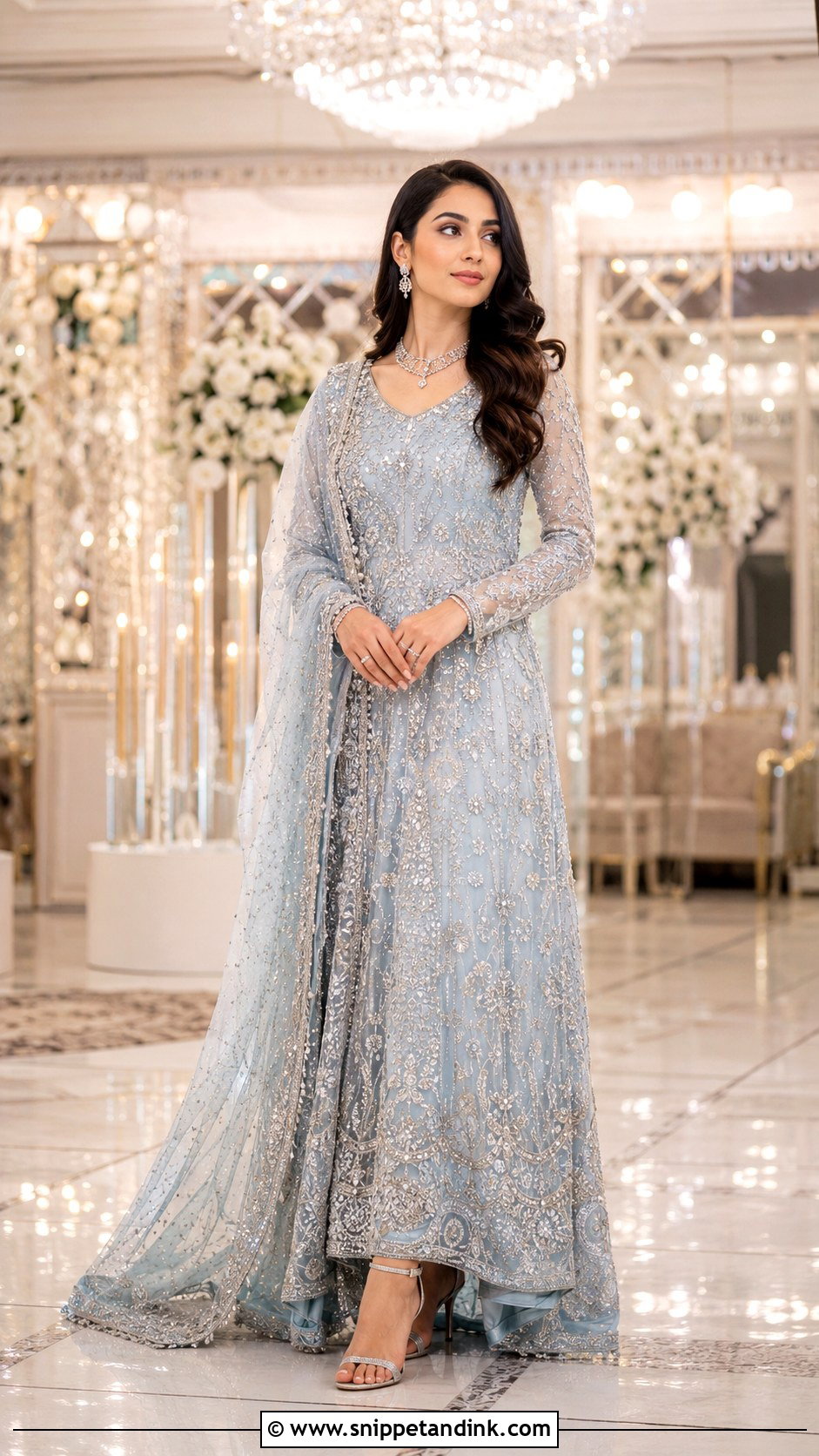 Pakistani Bridal Reception Gown - Snippet and Ink - 30 Pakistani Bridal Look Ideas