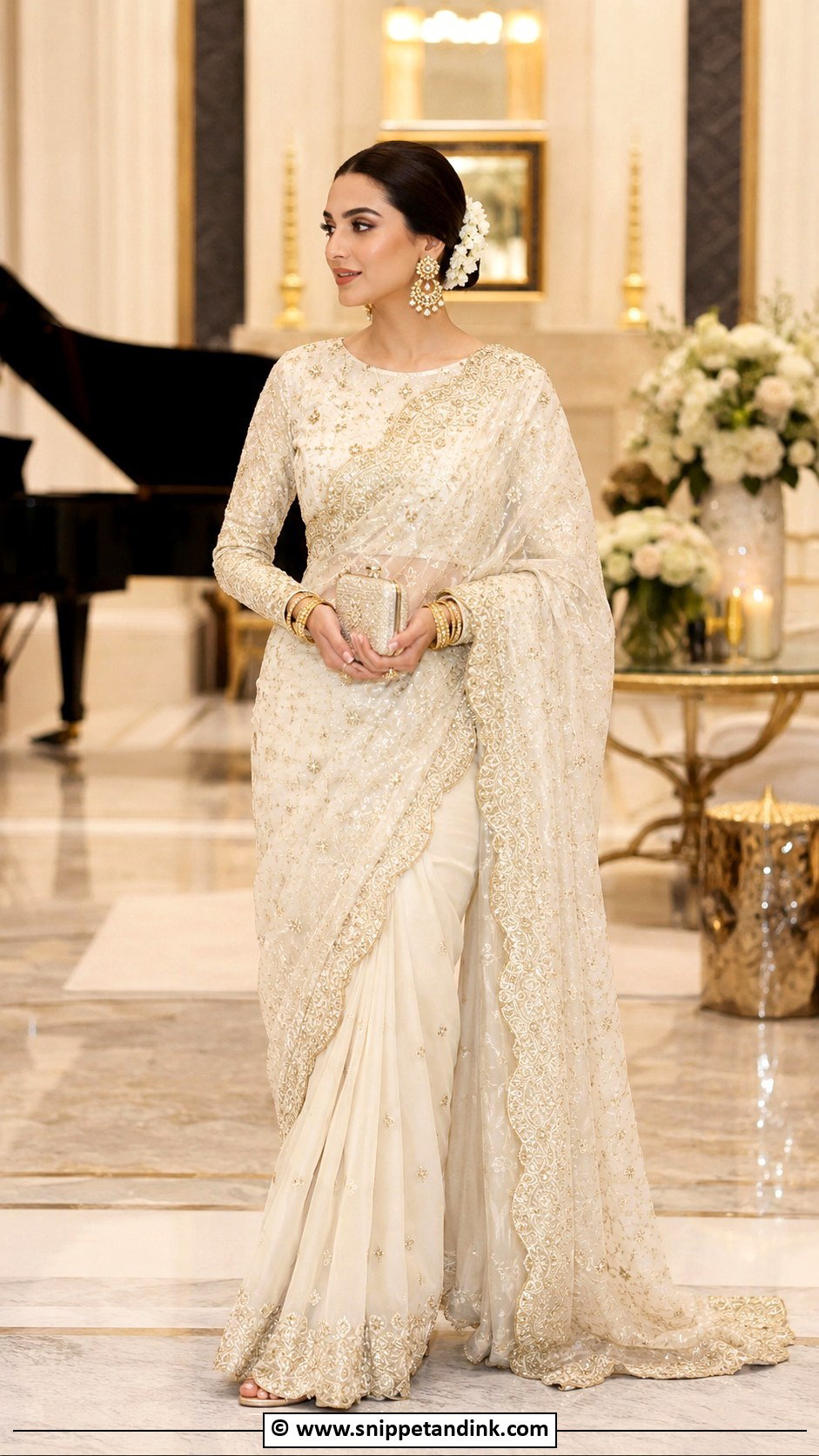 Pakistani Bridal Saree - Snippet and Ink - 35 Pakistani Bridal Wear Ideas