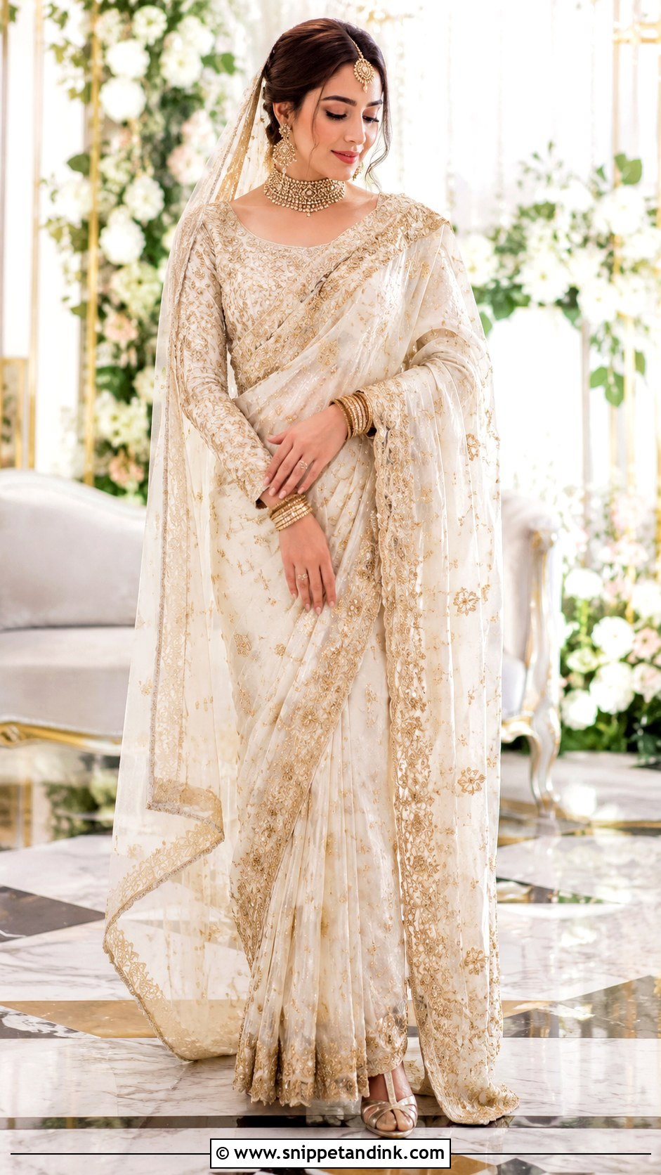 Pakistani Bridal Saree - Snippet and Ink - 25 Pakistani Bride Dress Ideas