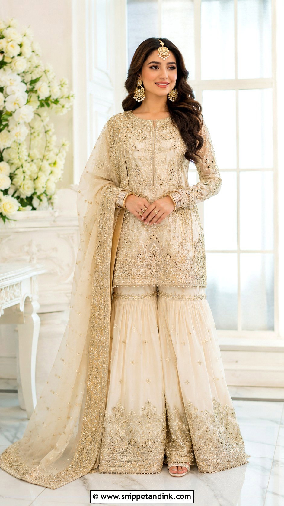 Pakistani Bridal Sharara - Snippet and Ink - 25 Pakistani Bridal Dress Ideas